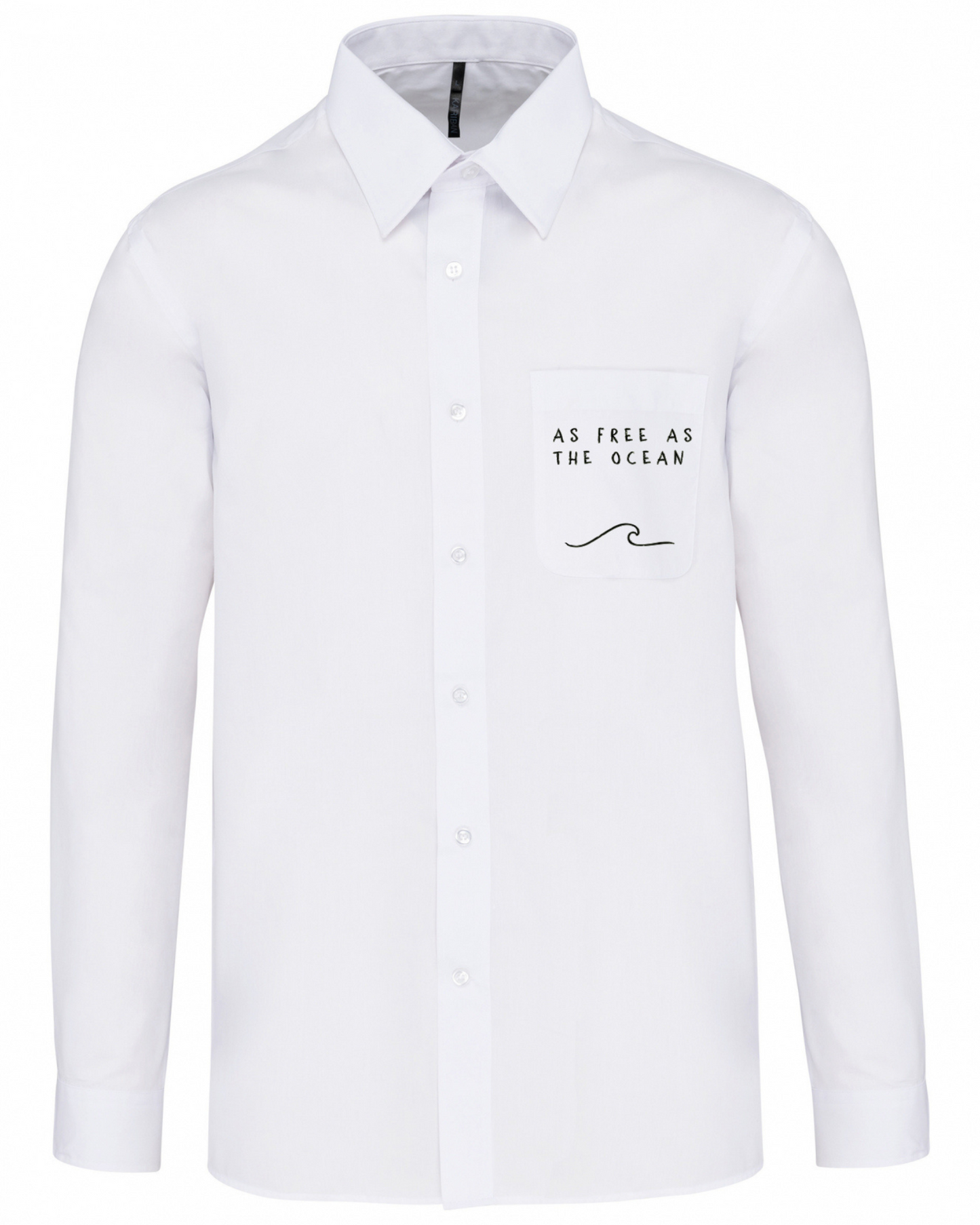 Cămașă bărbați pictată manual "Be like the ocean"