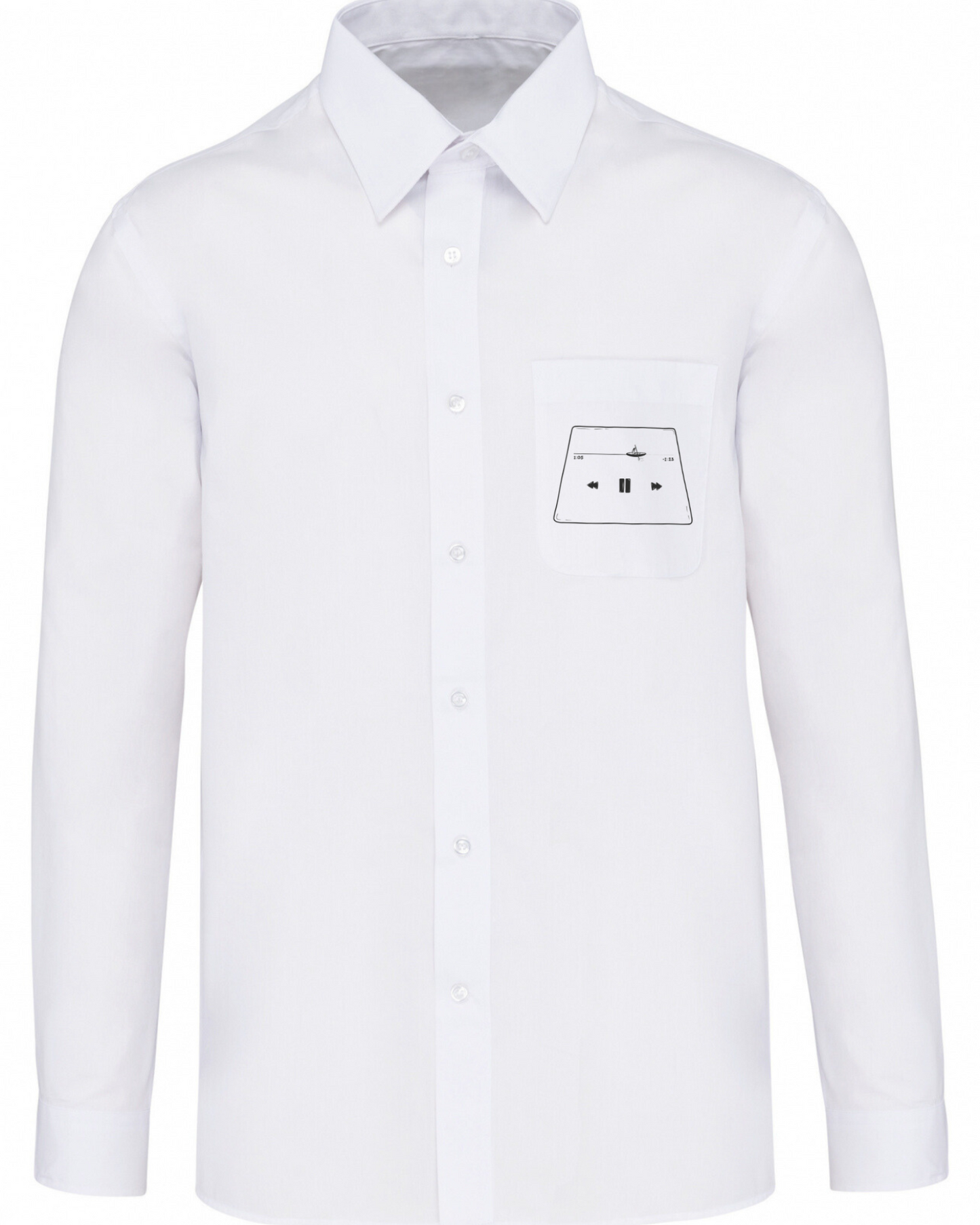 Cămașă bărbați pictată manual "Pause"