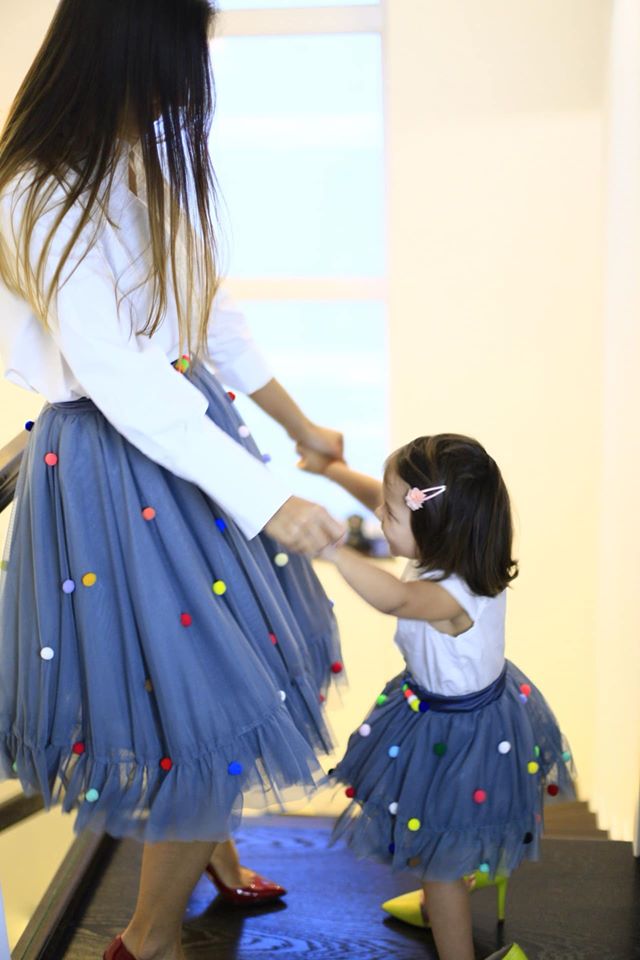 Set fuste cu ciucuri "Mamă & Fiică"