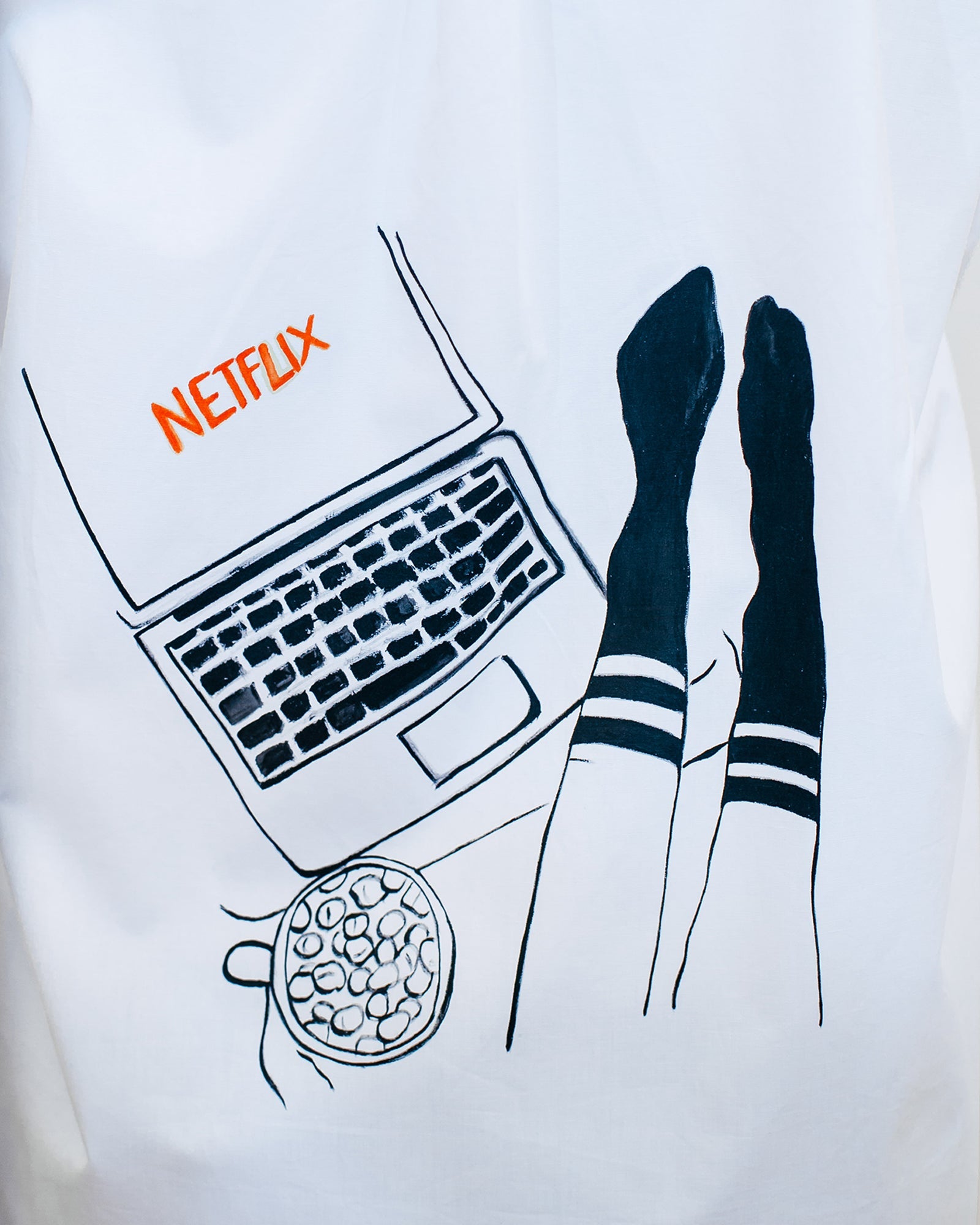 Cămașă personalizată mesaj "Netflix addicted"