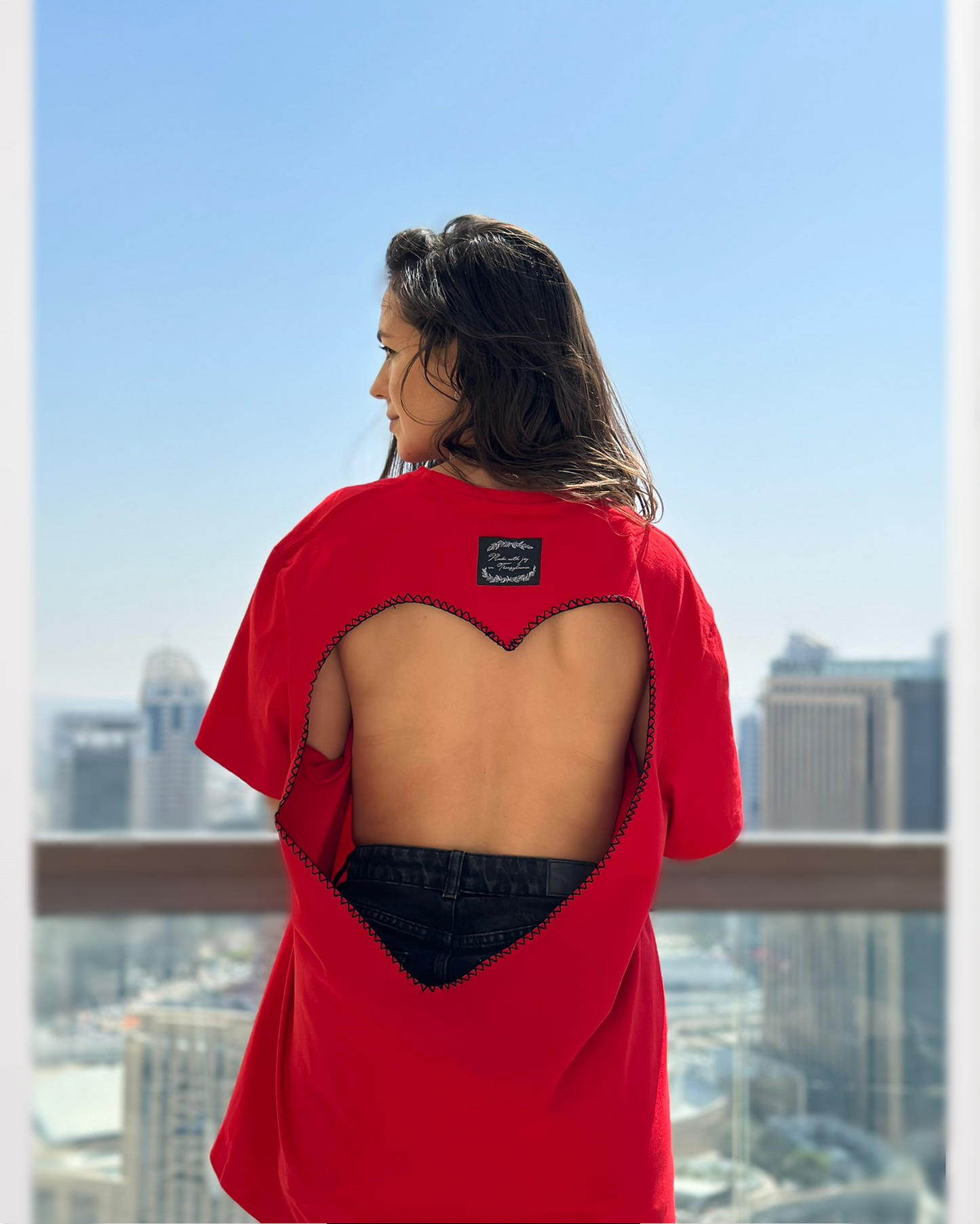 "Romanian Girl" hand-embroidered sweatshirt