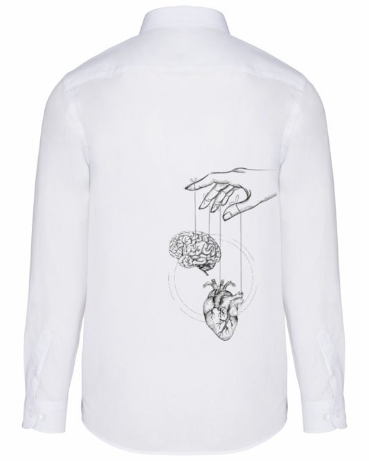 Cămașă bărbați pictată manual "Look for the perspective"