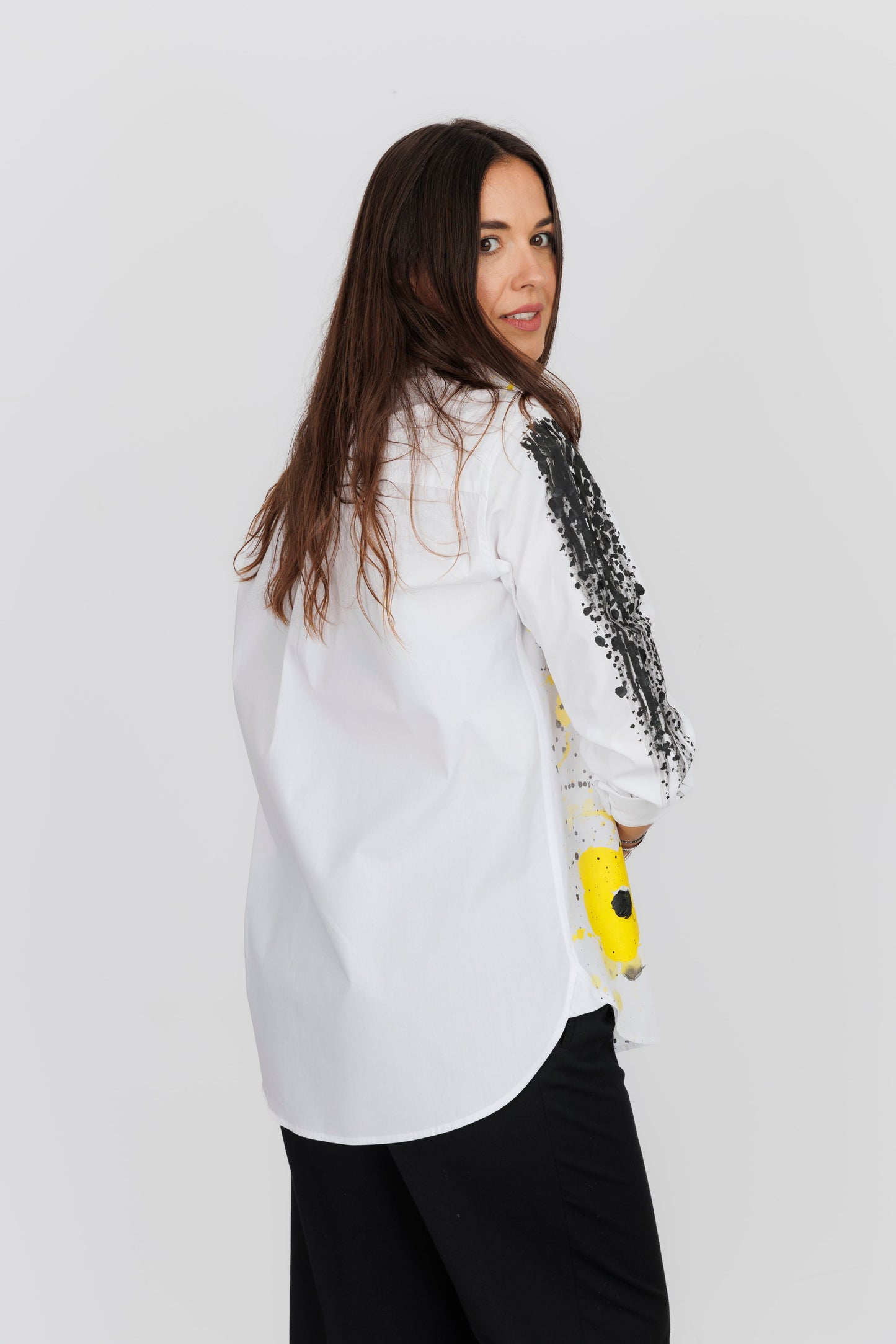 Cămașă damă oversized "It is all yellow"