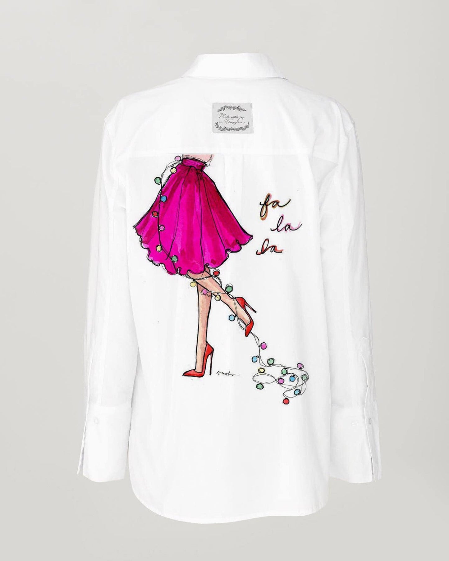 Cămașa pictată manual ’’Fa, la, la’’