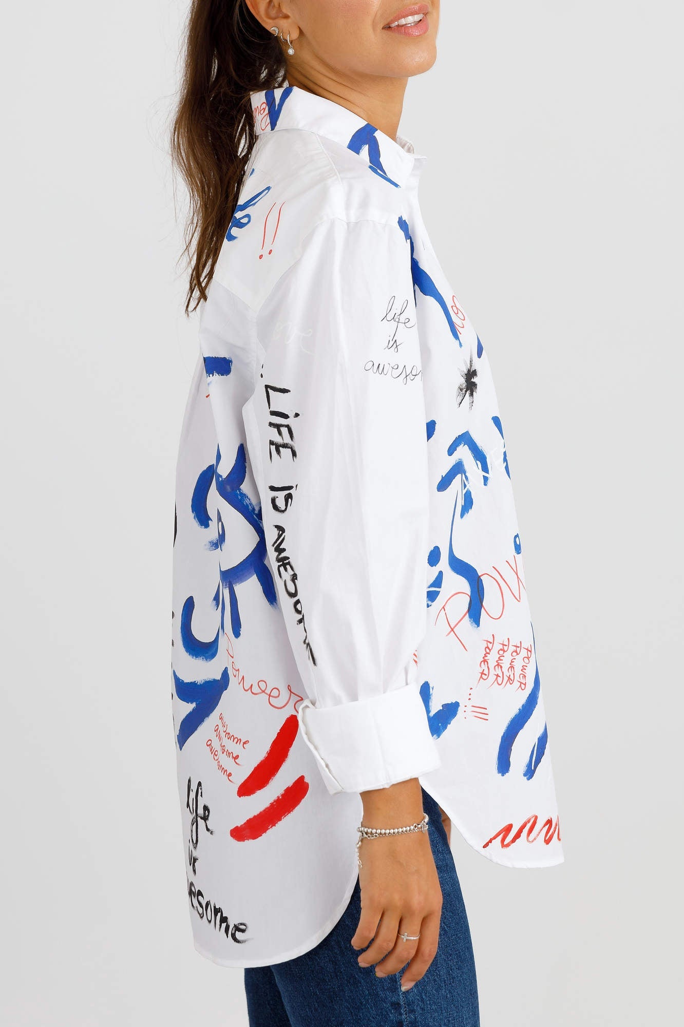 Women's open back shirt "Joy"