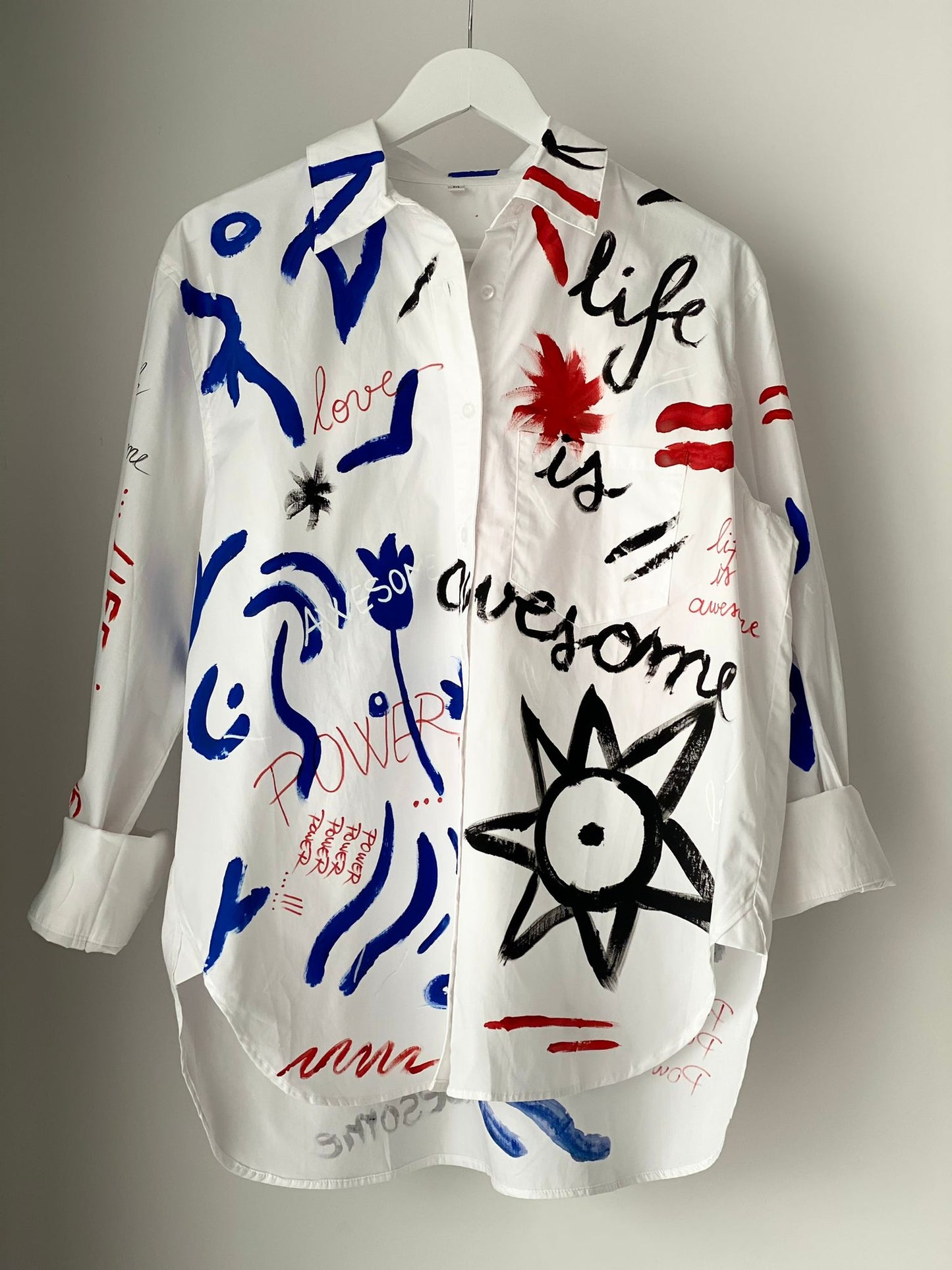 Women's open back shirt "Joy"