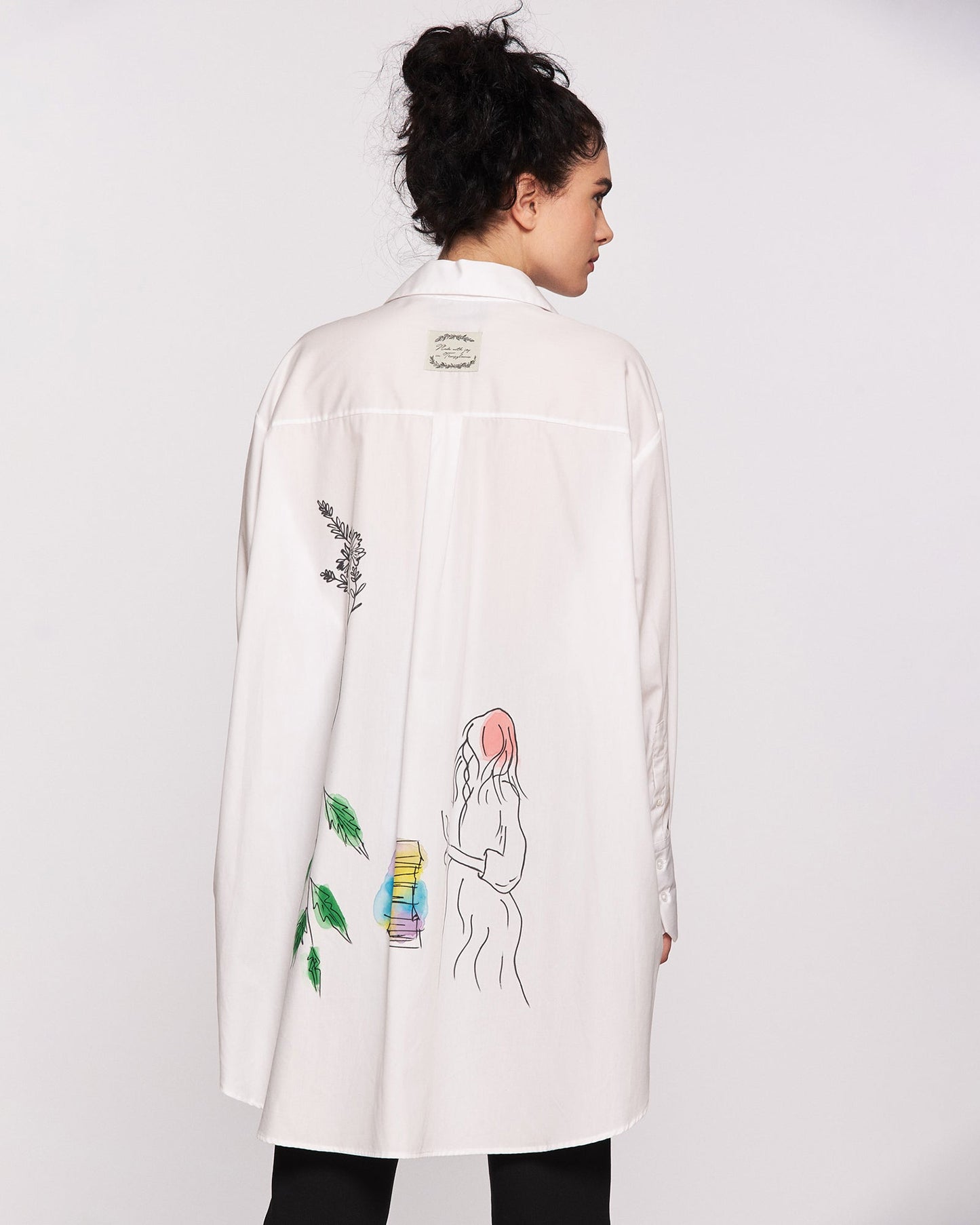 "The artist" hand-painted lady's shirt