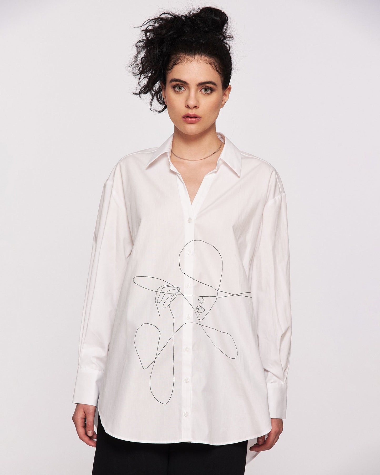 Women's open back shirt "La Parisienne"