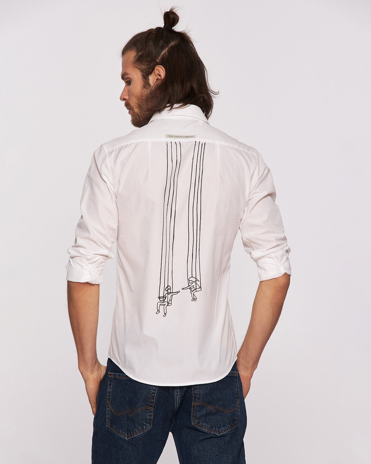 Cămașă bărbați pictată manual ’’Together’’