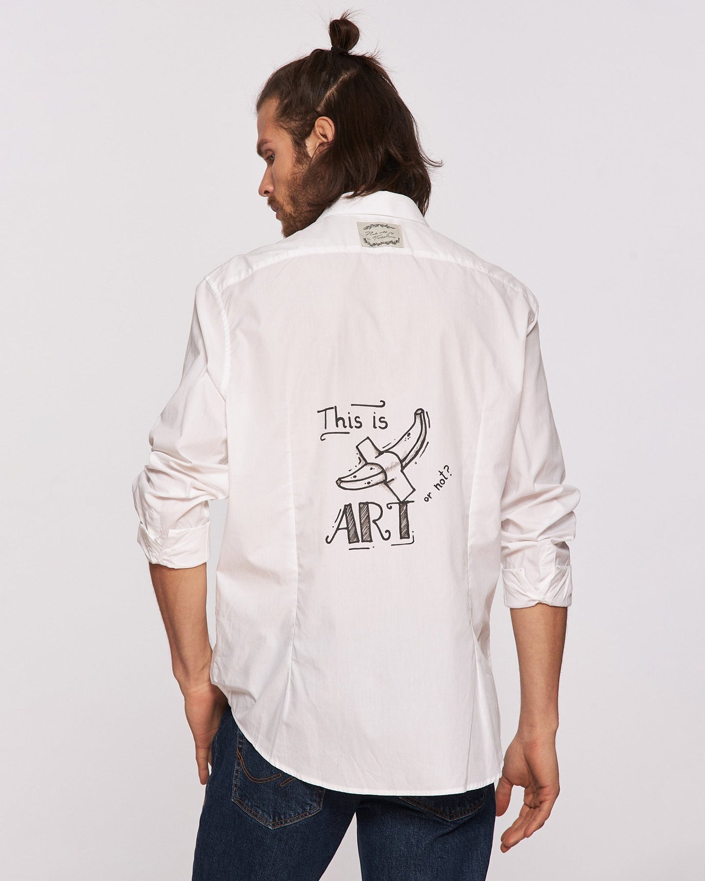 Cămașă bărbați pictată manual "Make ART"