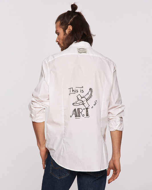 Cămașă bărbați pictată manual "Make ART"