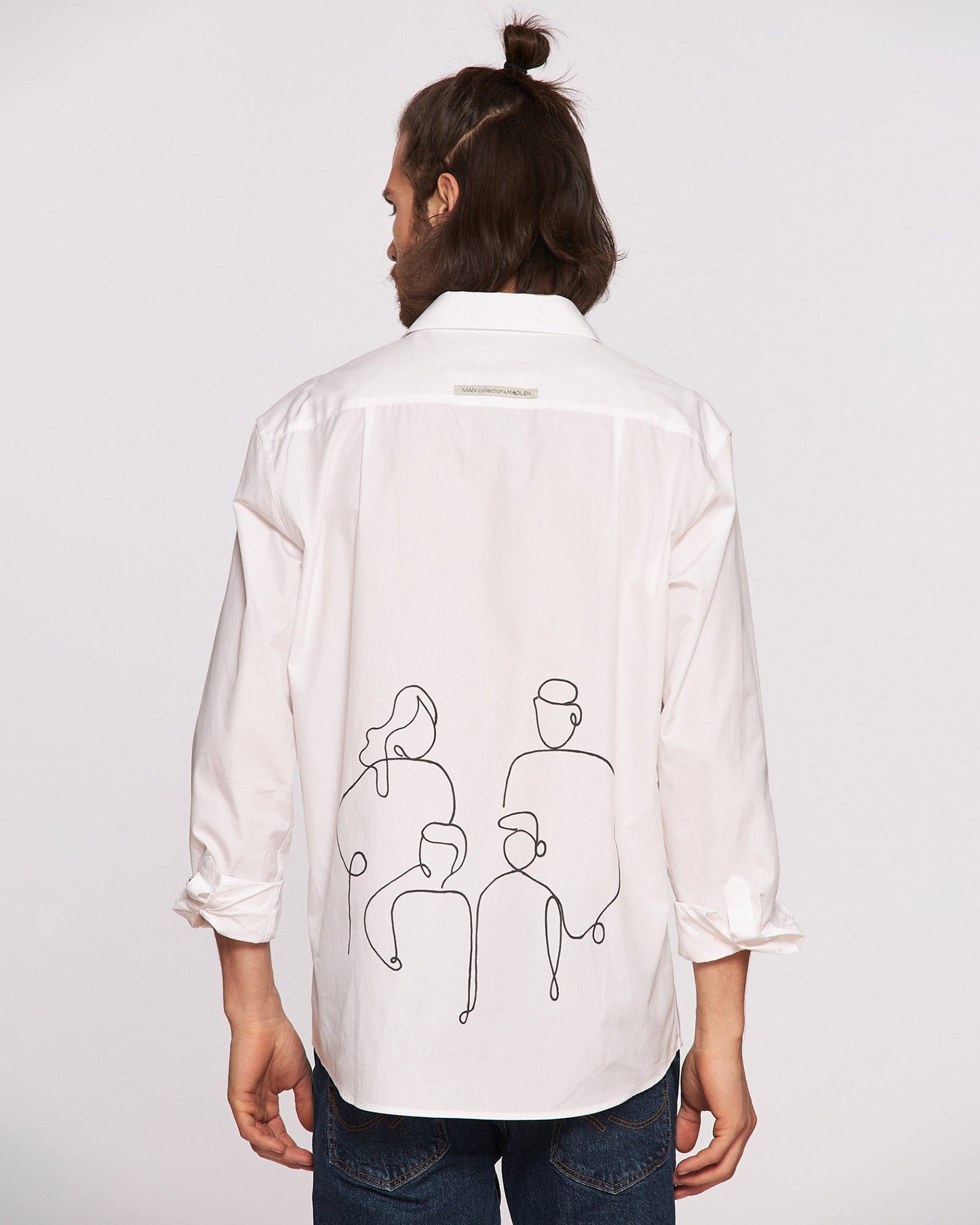 Cămașa bărbați pictată manual ’’Family’’