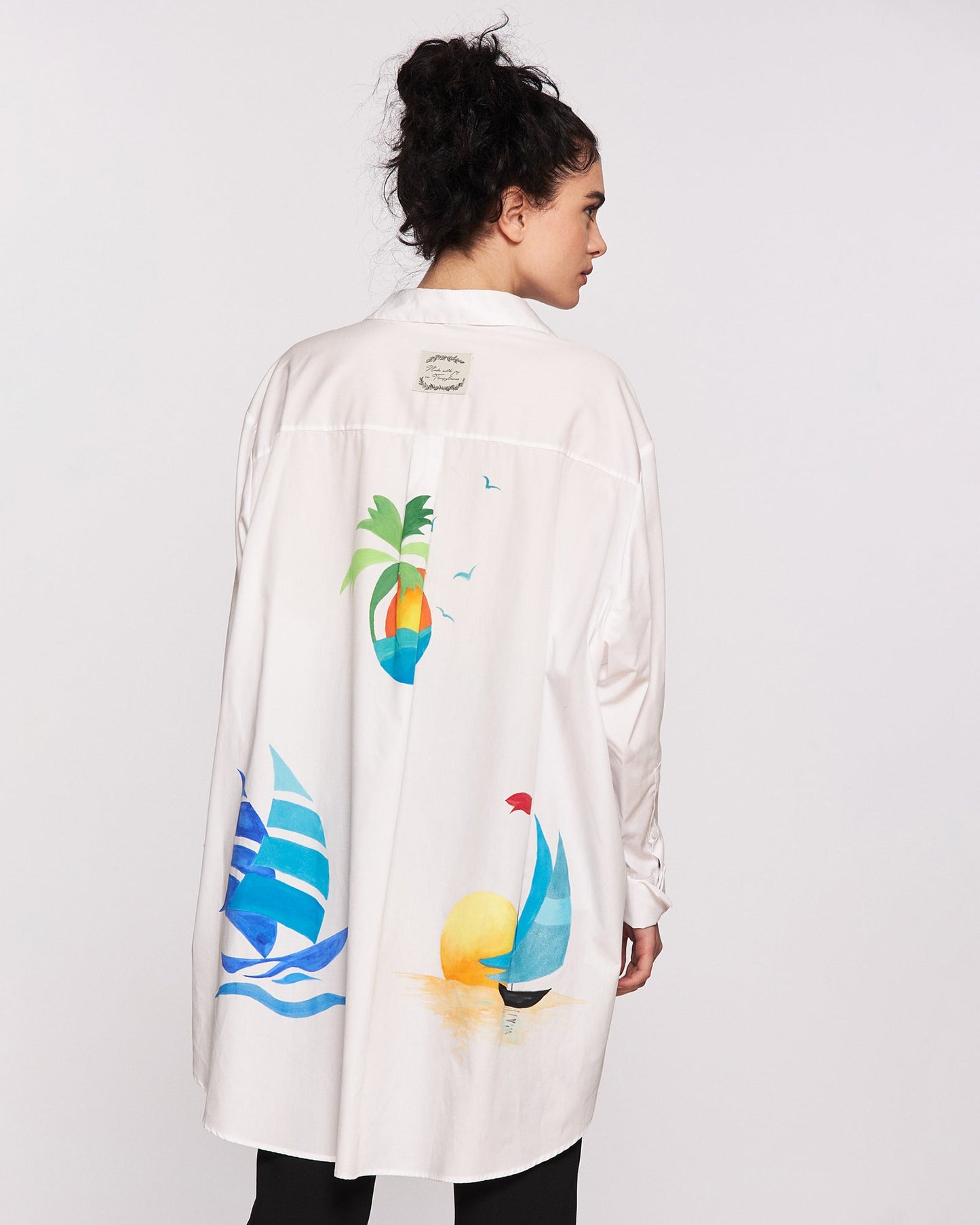 "Summertime" hand painted shirt