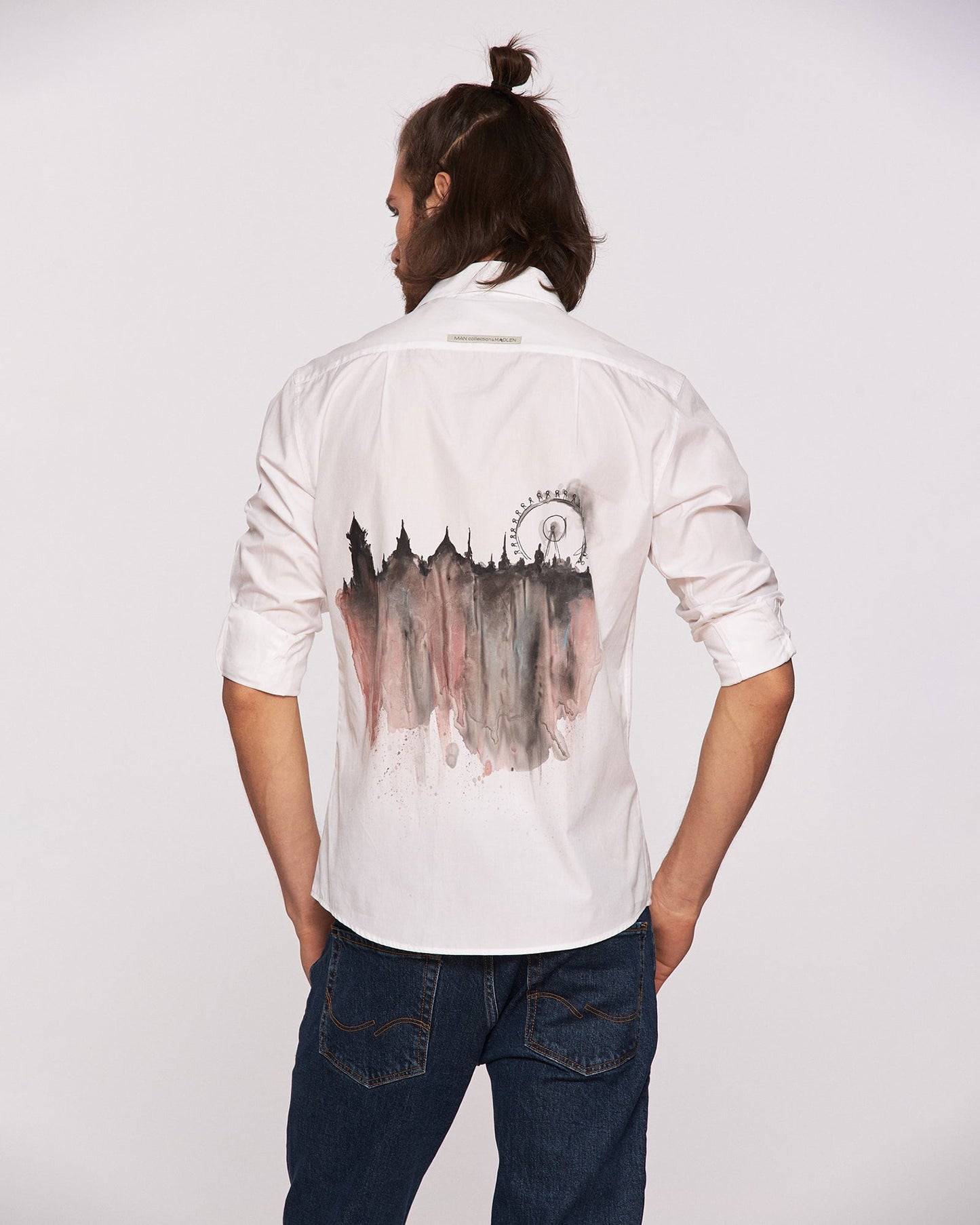 "Delirium" Hand Painted Men's Shirt