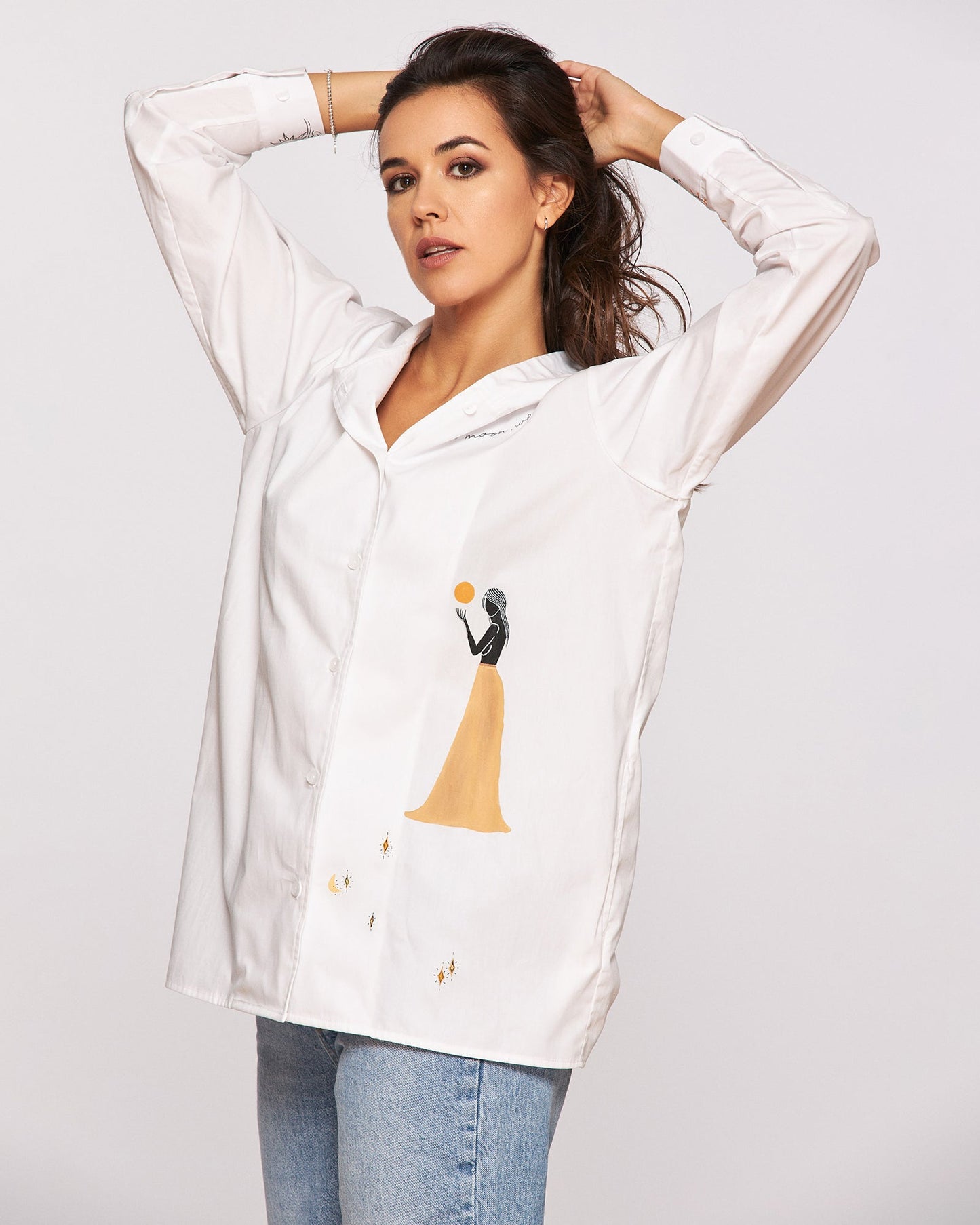 Unique hooded shirt "The fortune teller"