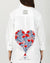 Hand painted shirt "Flowers of love"