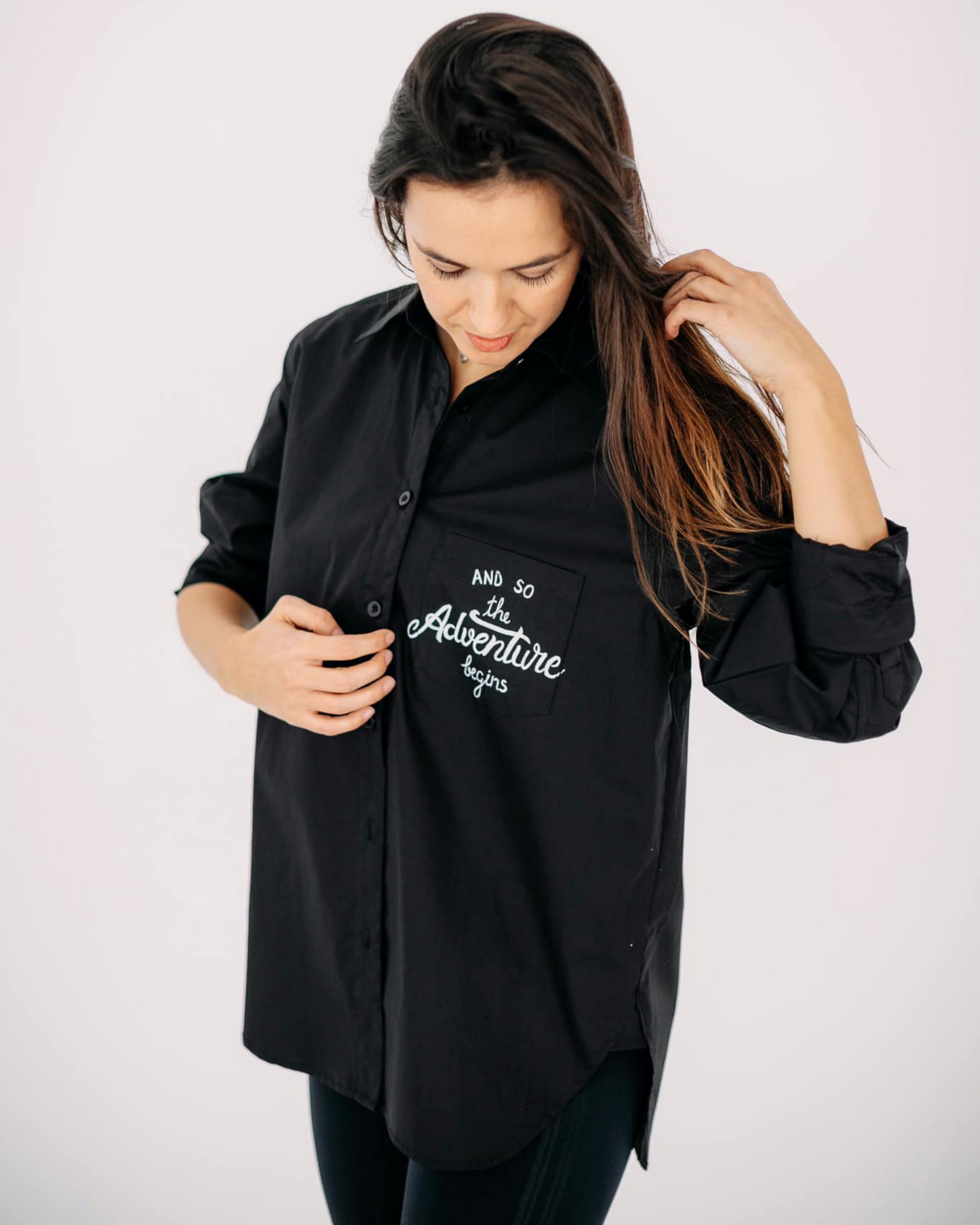 Cămașă damă oversized "The explorer and the world"