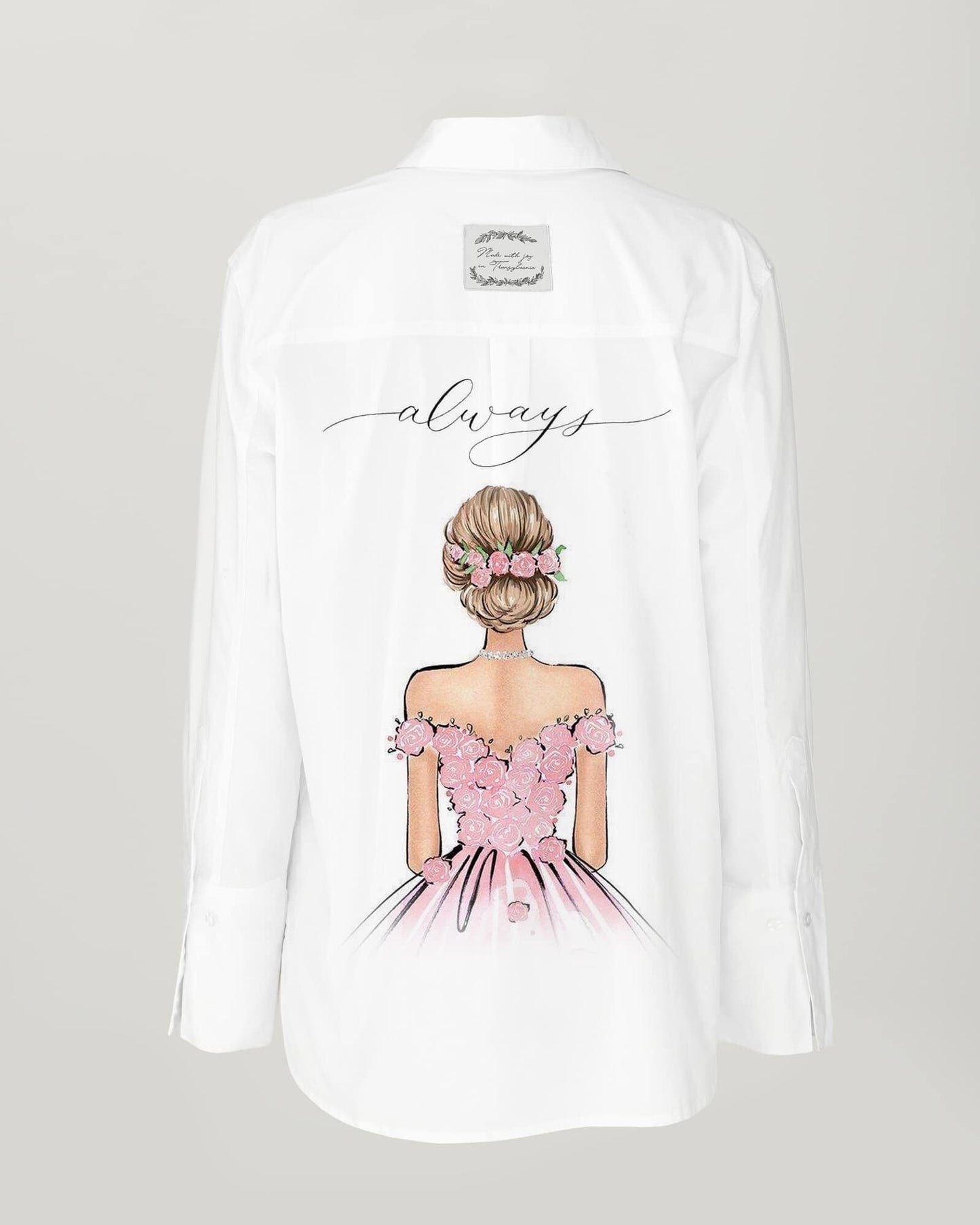 Women's open back shirt "Joy"