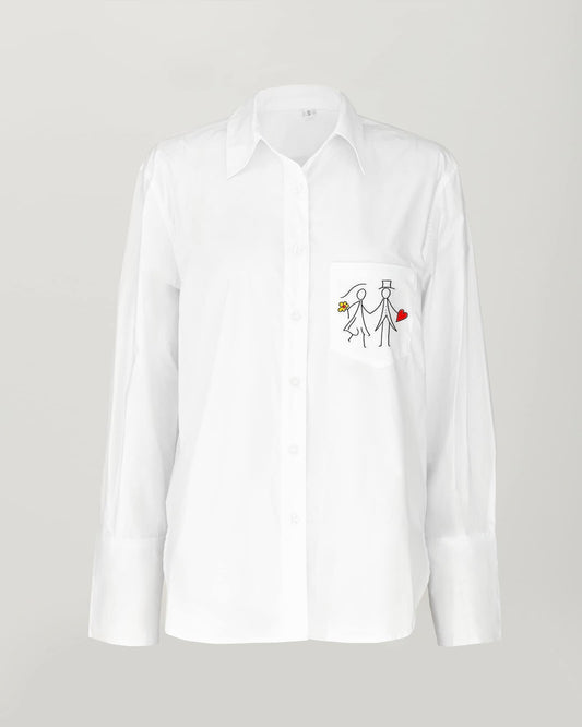 Women's open back shirt "Joy"