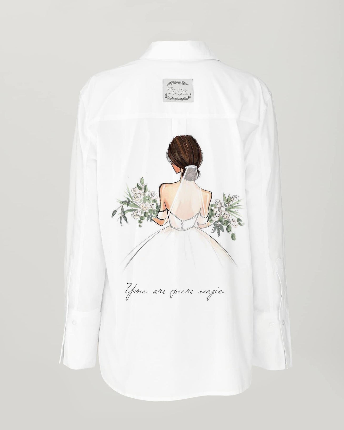 Women's open back shirt "Joy"