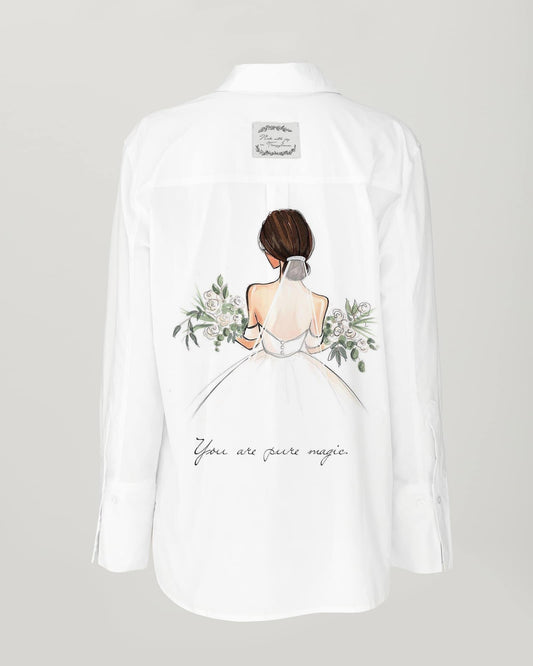 Women's open back shirt "Joy"