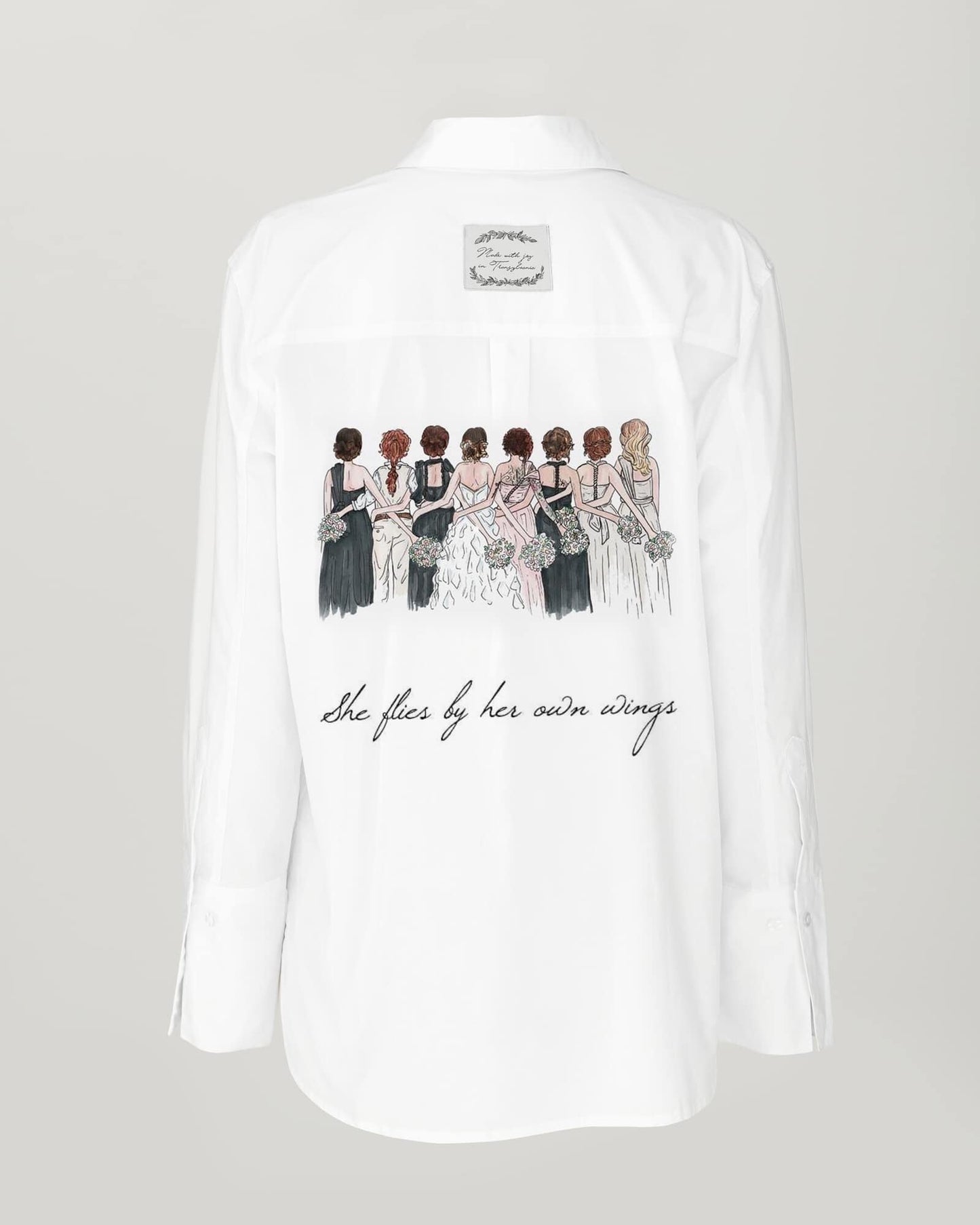 Women's open back shirt "Joy"