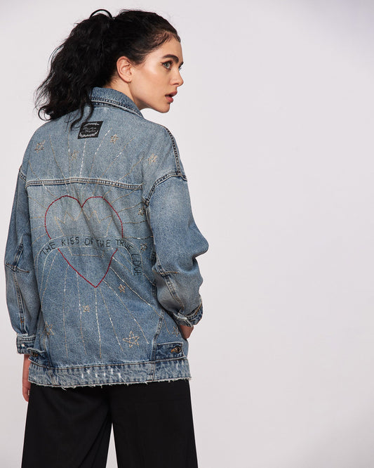 "True Love" Denim Jacket