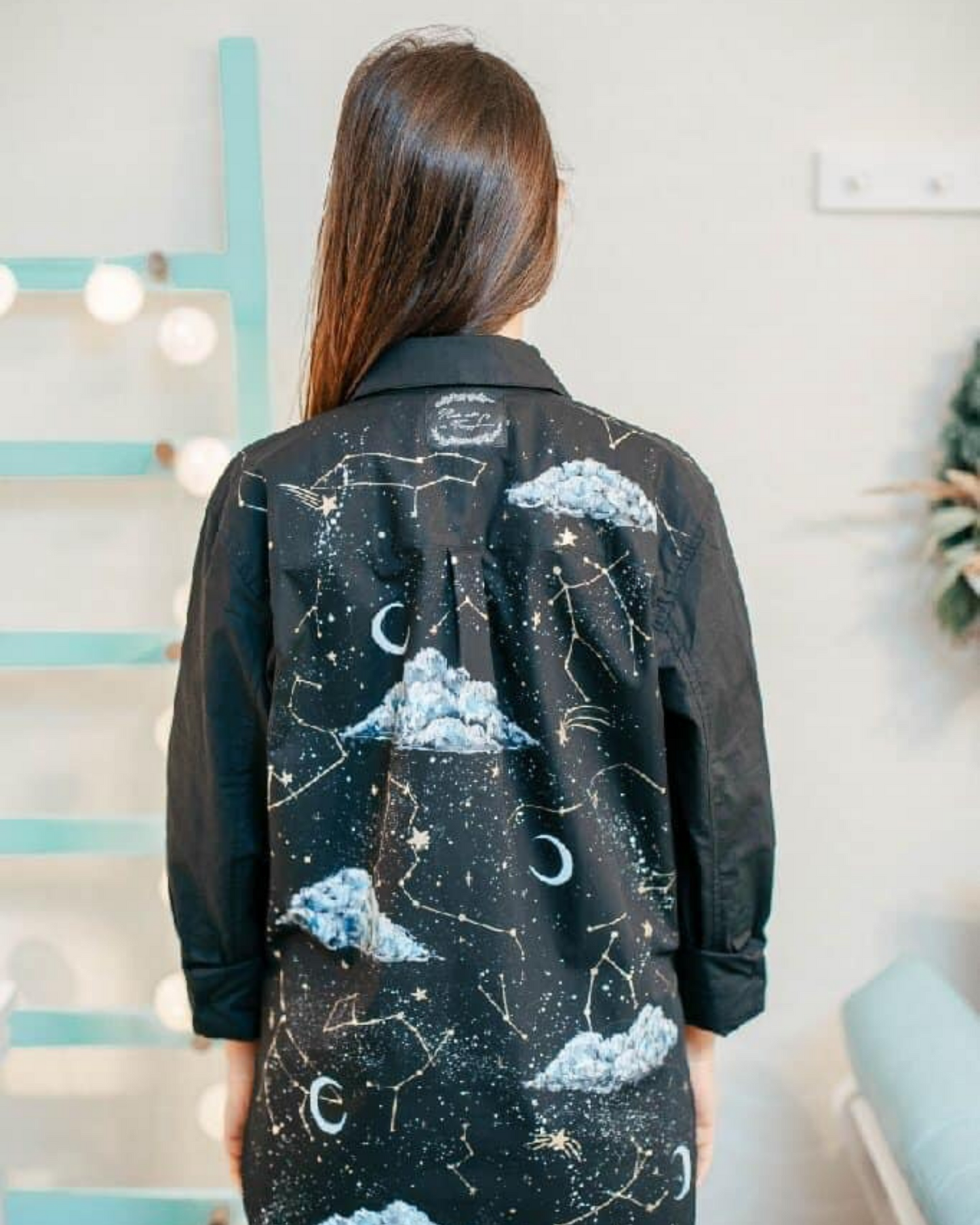 Cămașă damă oversized "Dreamy night"