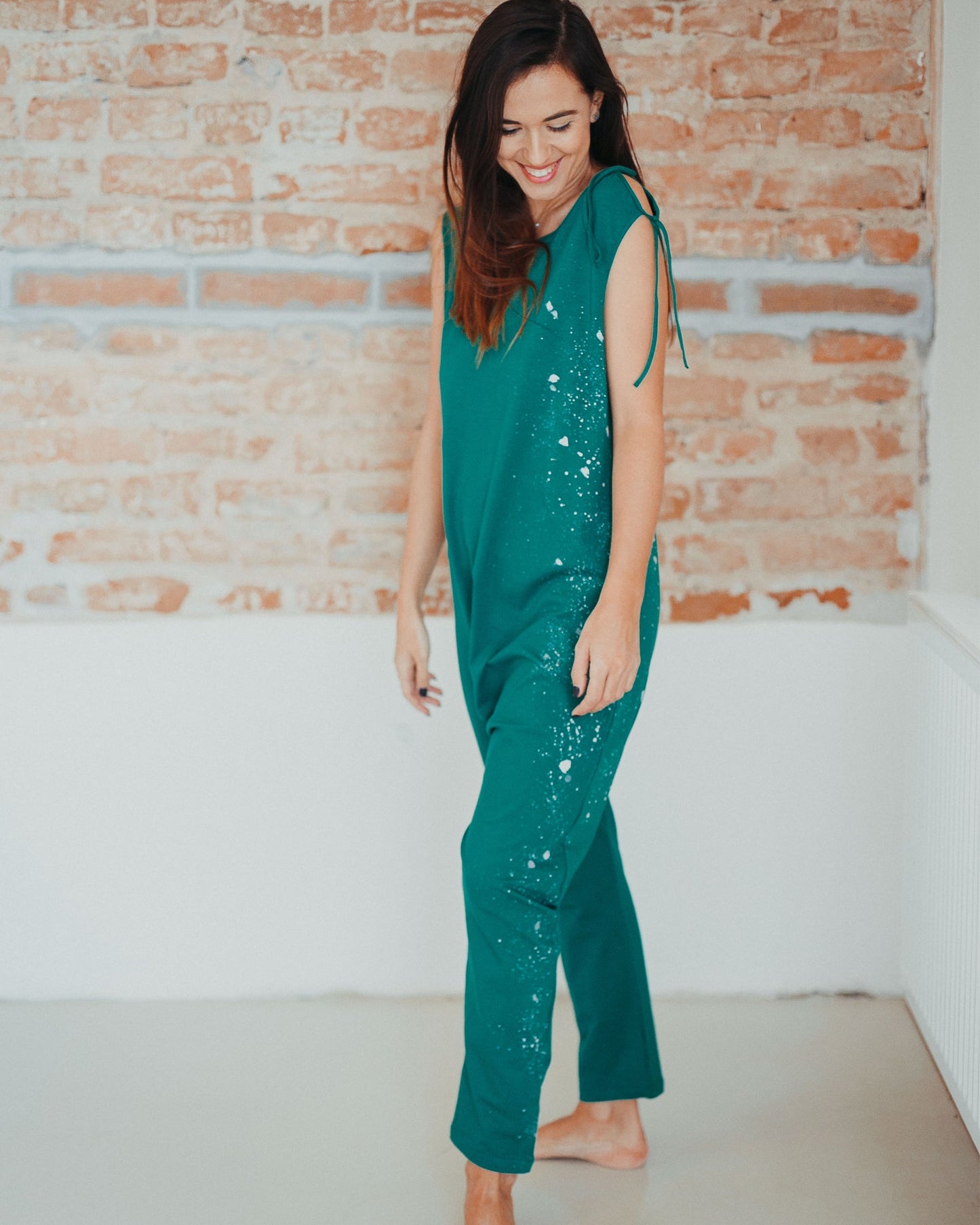 "Green Splash" Yoga Jumpsuit