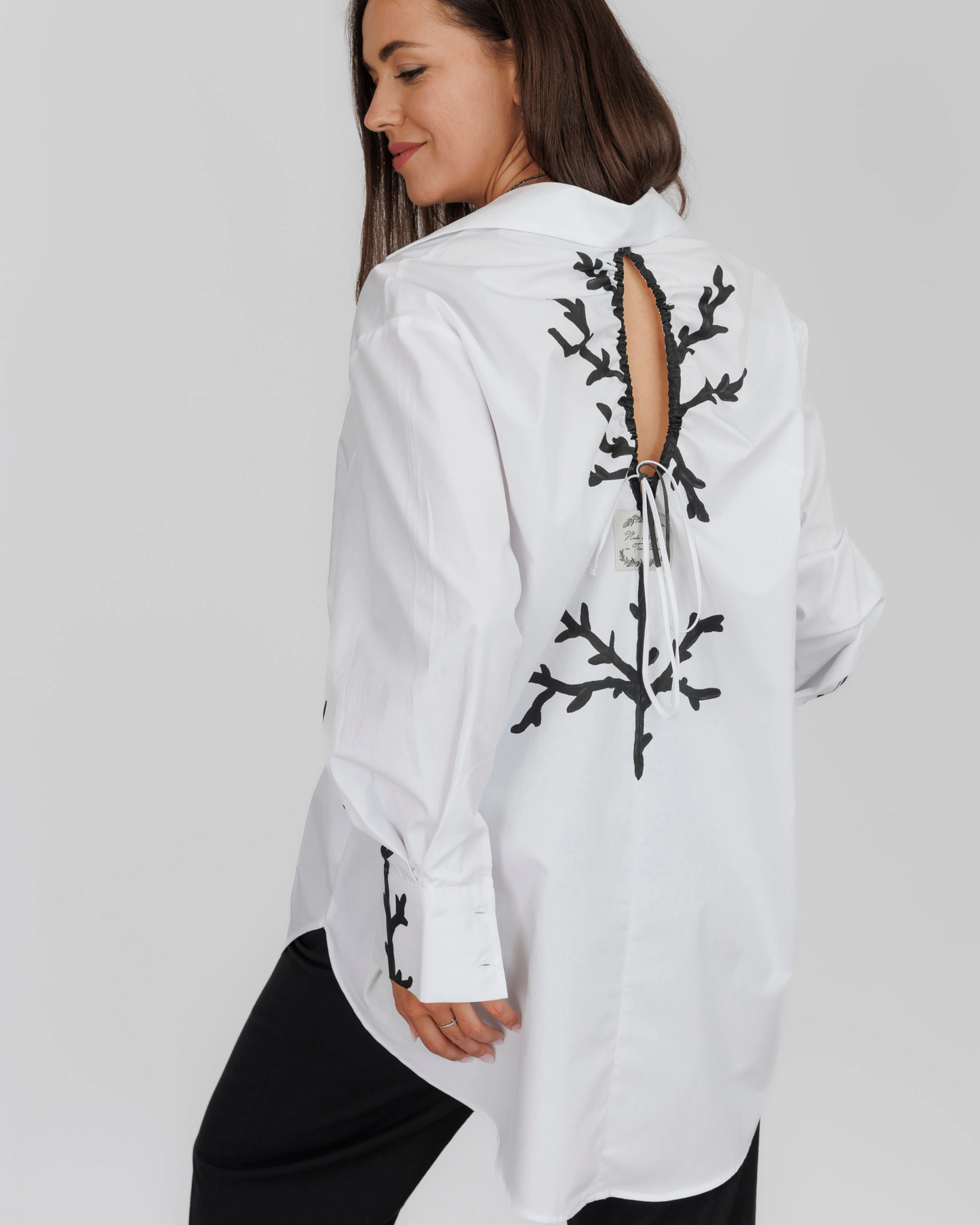 Cămașă damă open back "Breathing Branches"