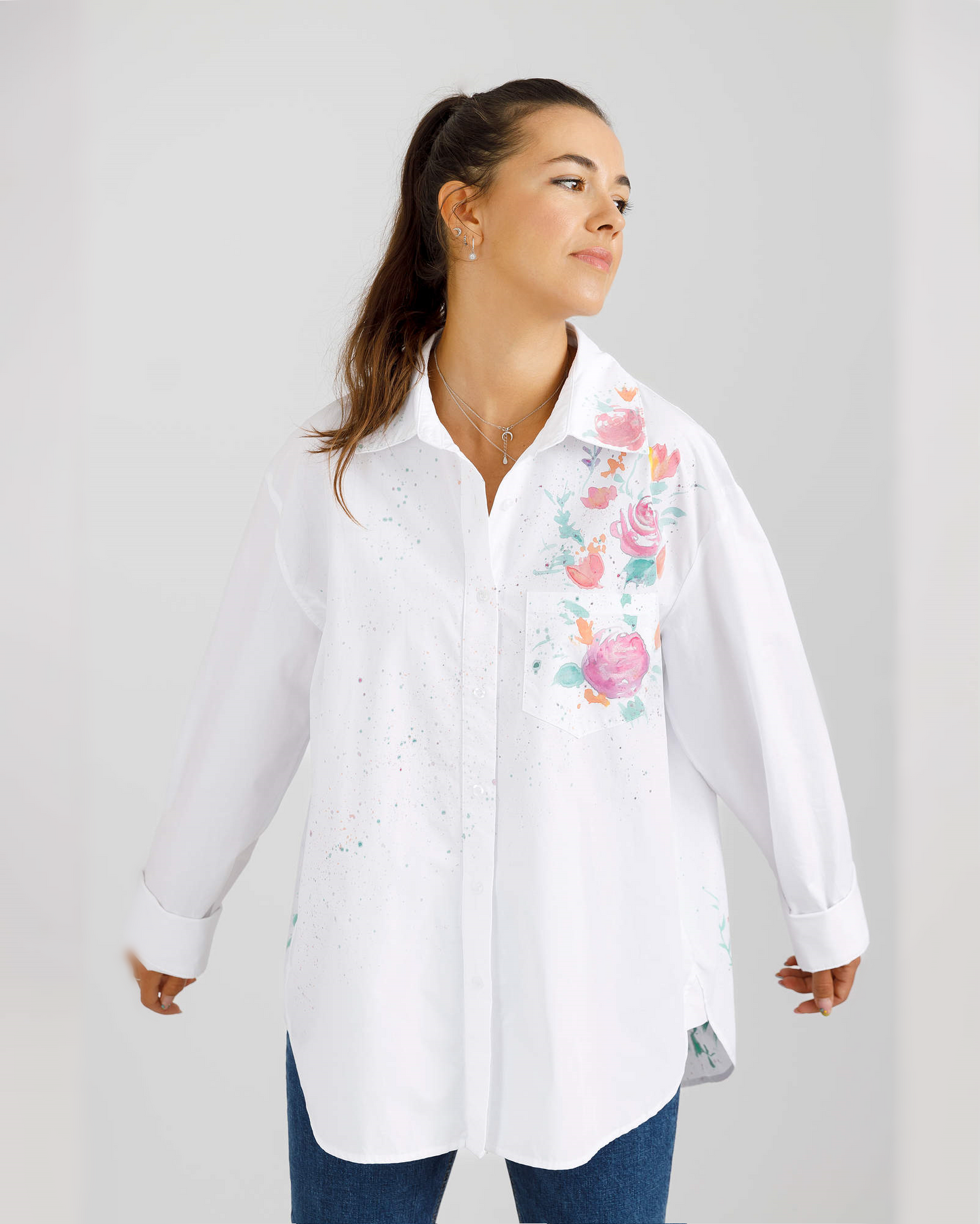 Women's open back shirt "Joy"