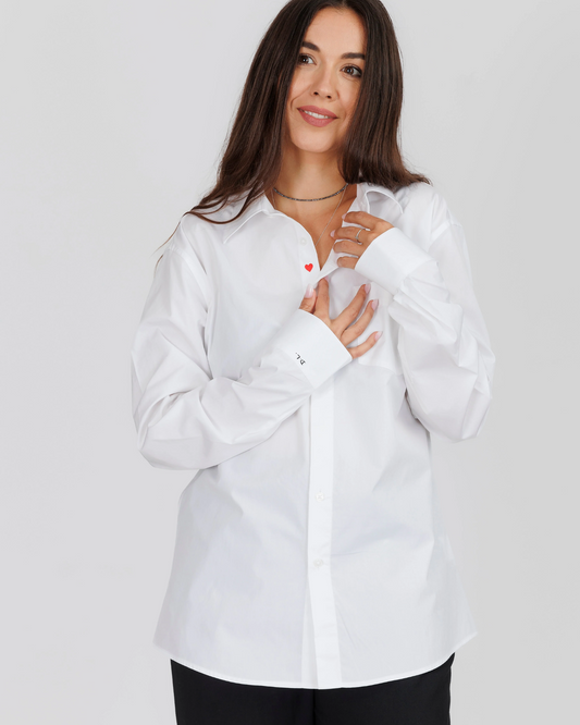 Cămașă unisex oversized "Camasa Lui pentru Ea"