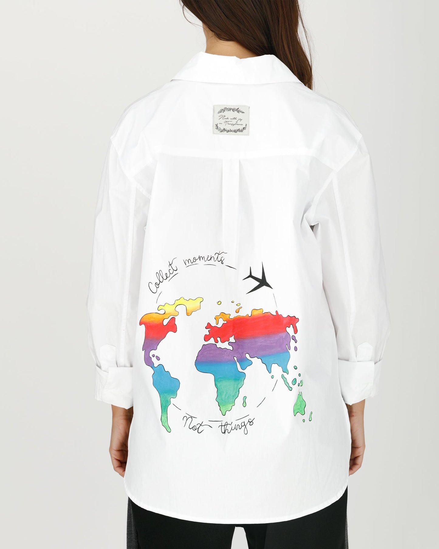 Cămașă personalizată "Collect moments, not things"