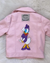 "Daisy Duck" Hand Painted Leather Jacket