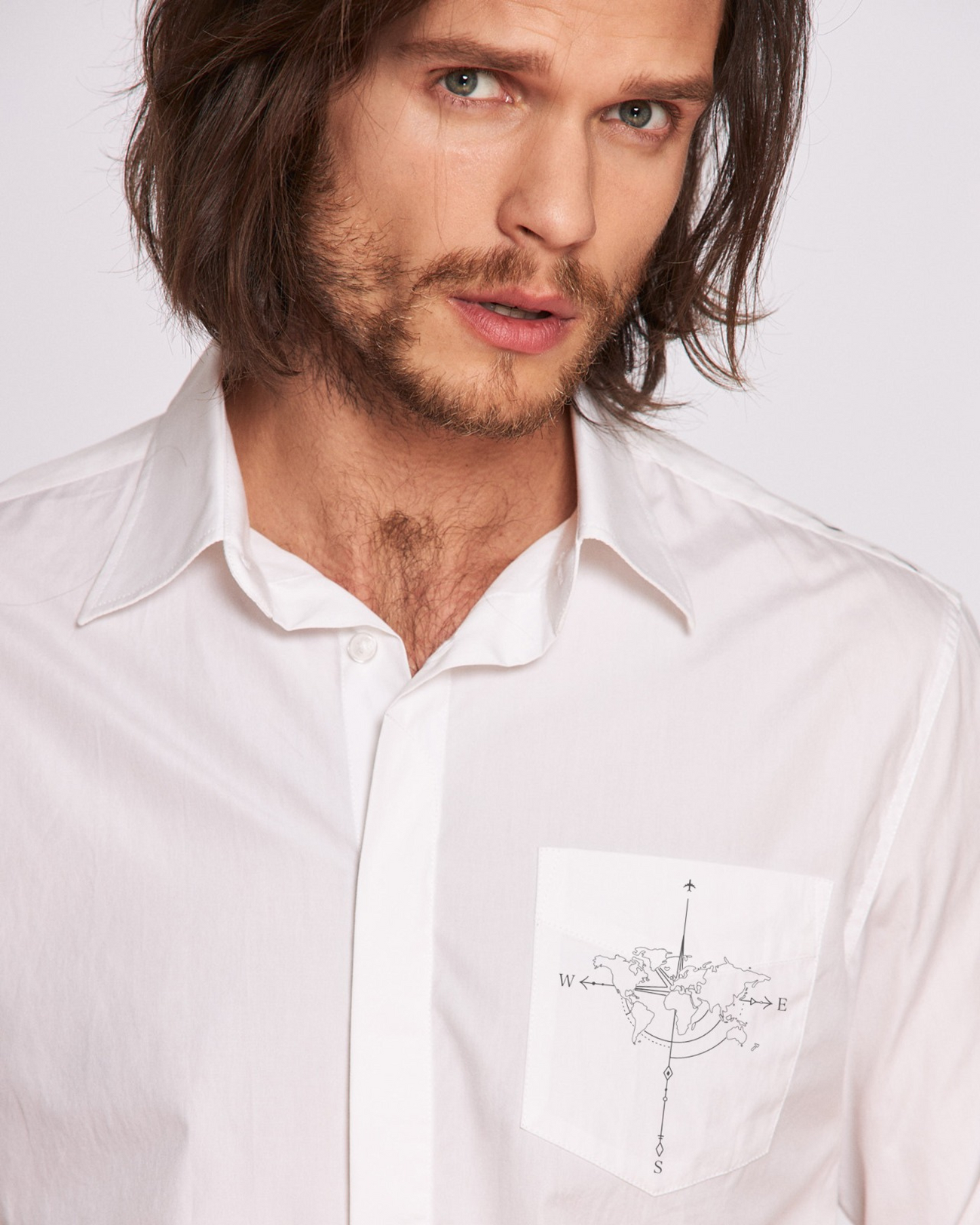 Cămașă bărbați pictată manual "Lead the way"