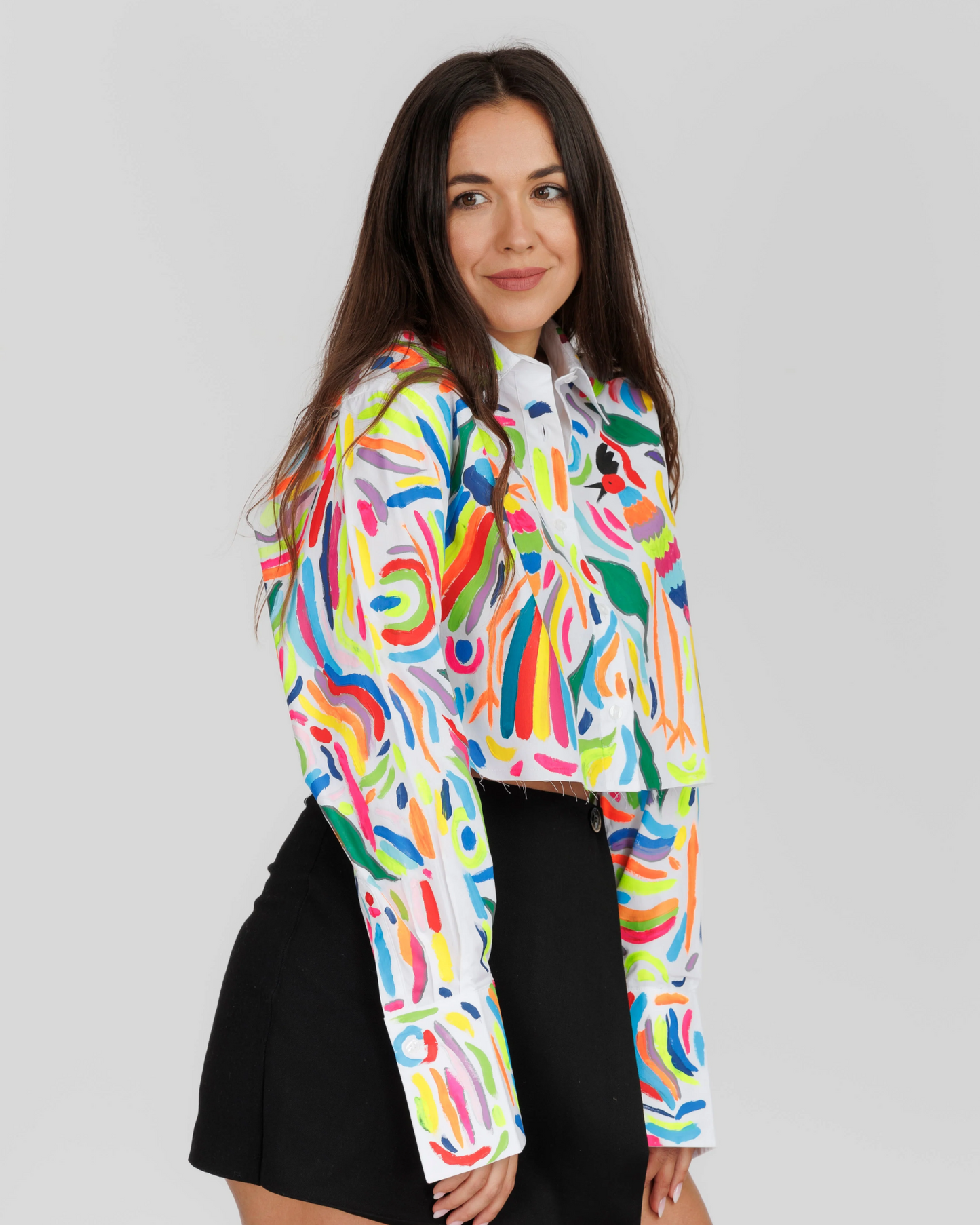 Cămașă damă croptop ''Holiday mood"