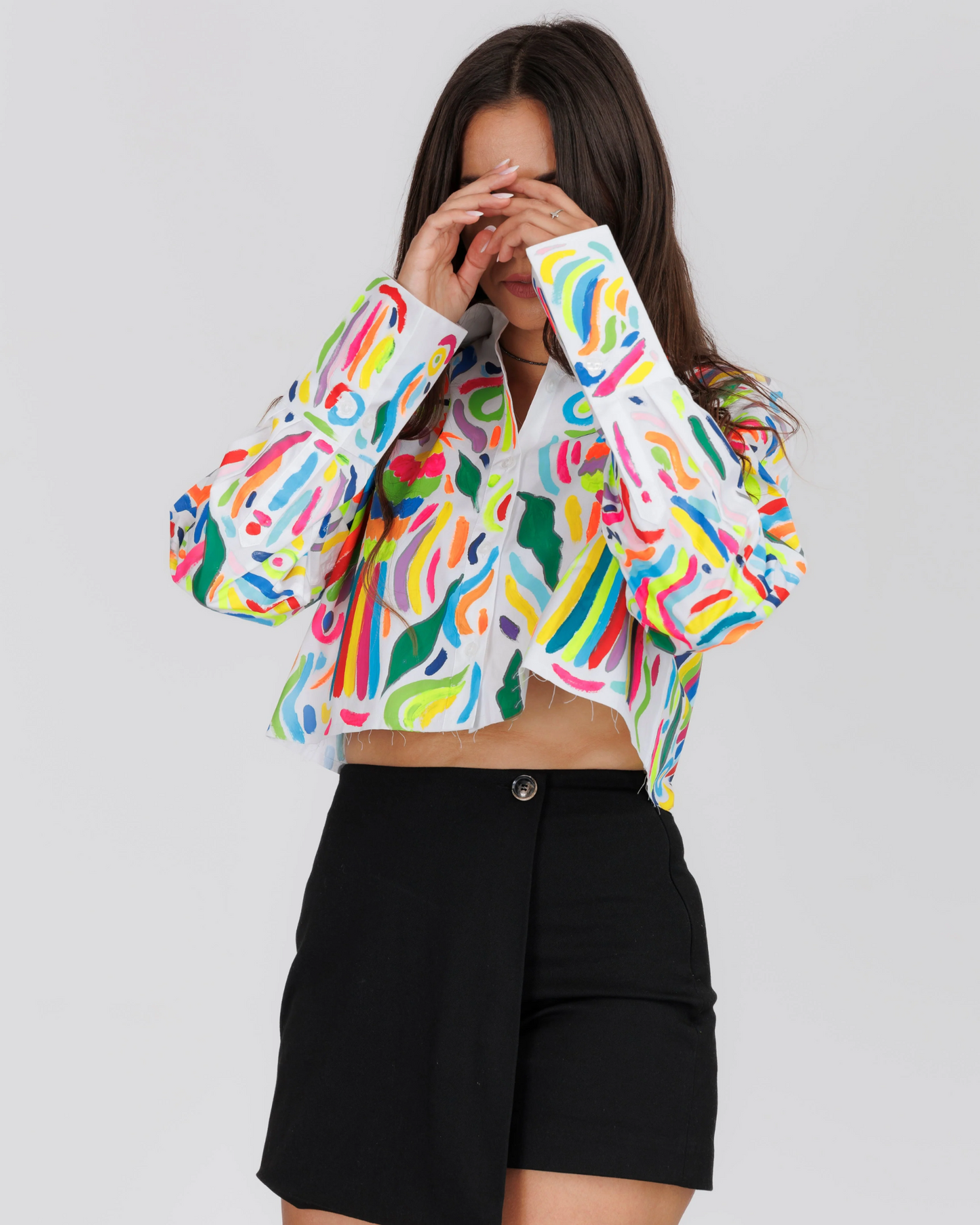 Cămașă damă croptop ''Holiday mood"