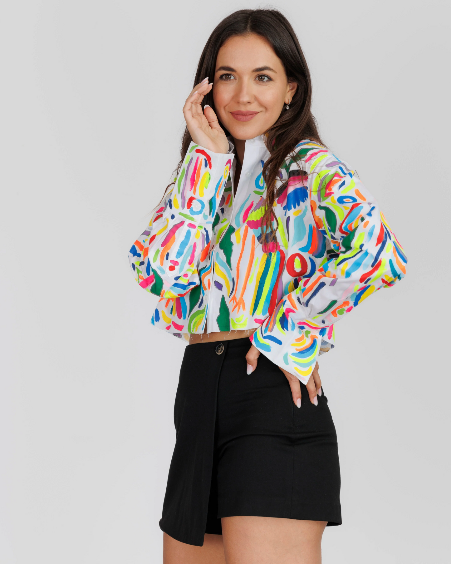 Cămașă damă croptop ''Holiday mood"