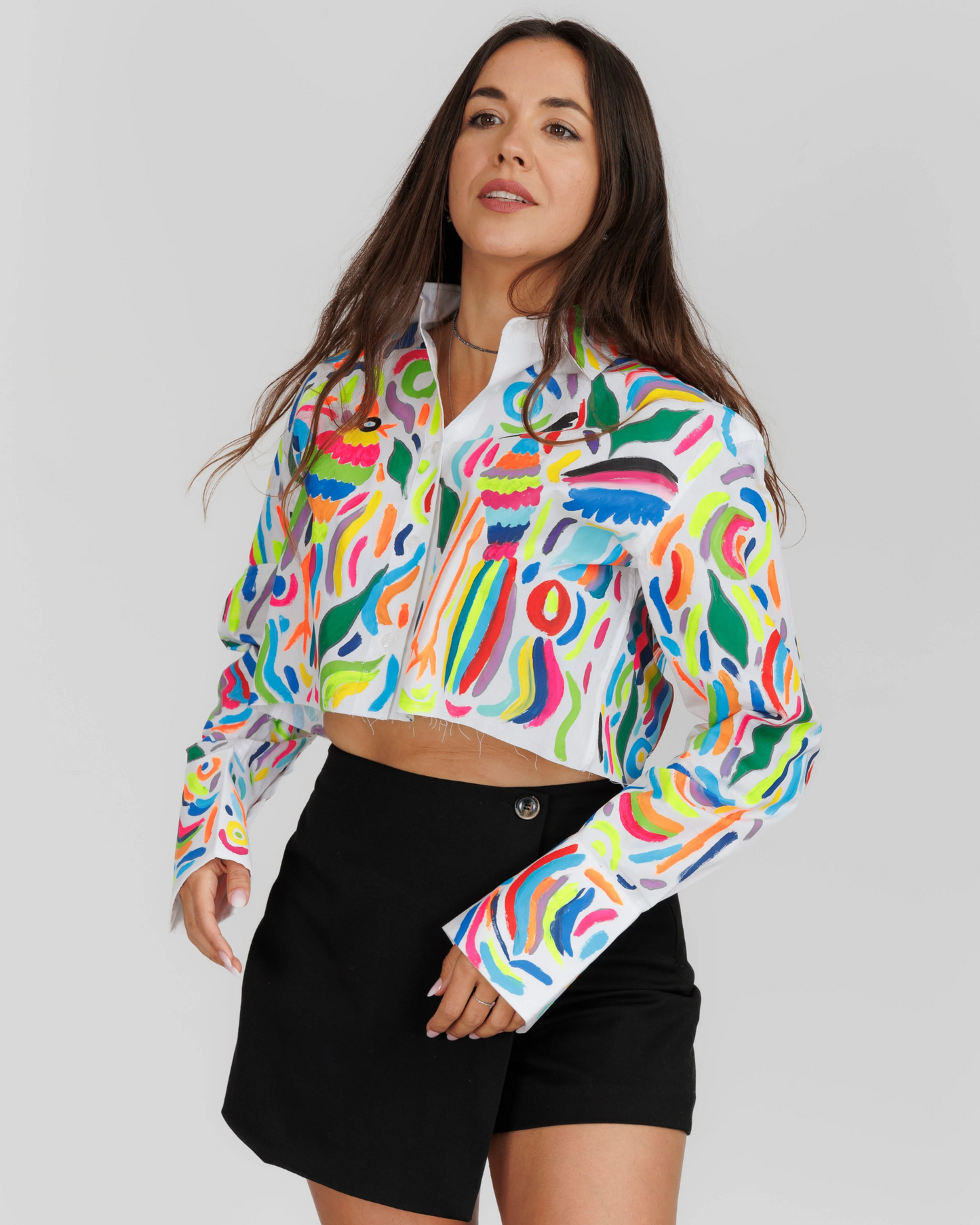 Cămașă damă croptop ''Holiday mood"