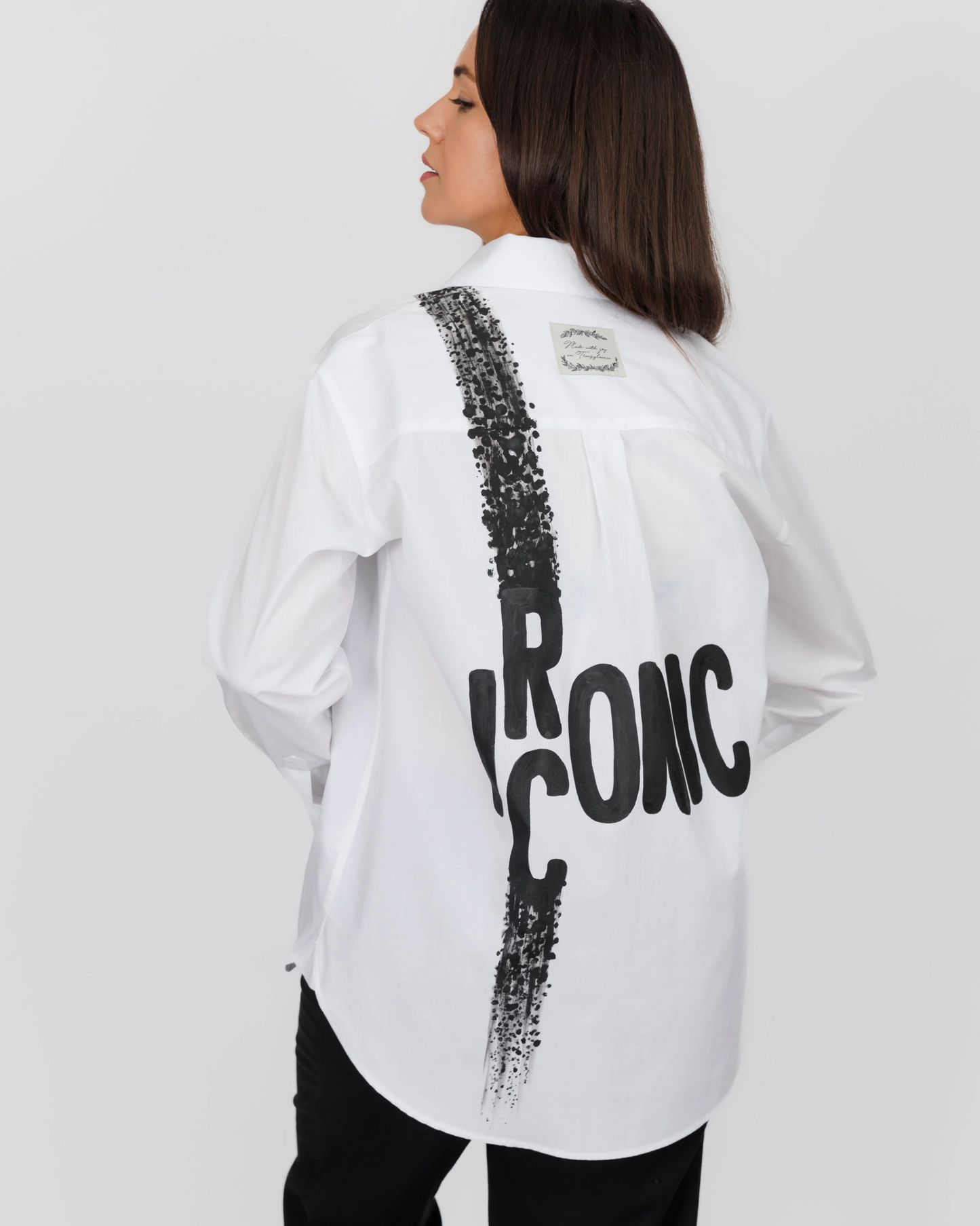Cămașă damă oversized "Iconic Ironic"