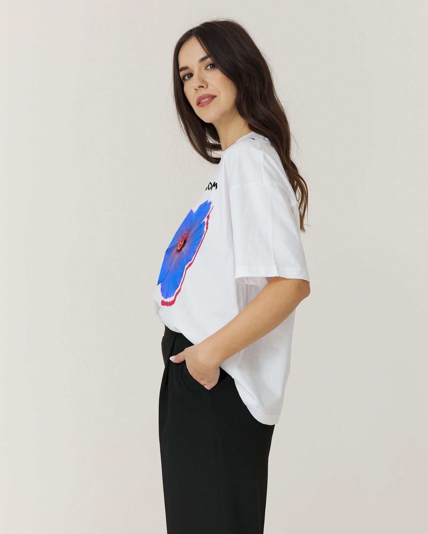 Tricou damă premium "Purple bloom"