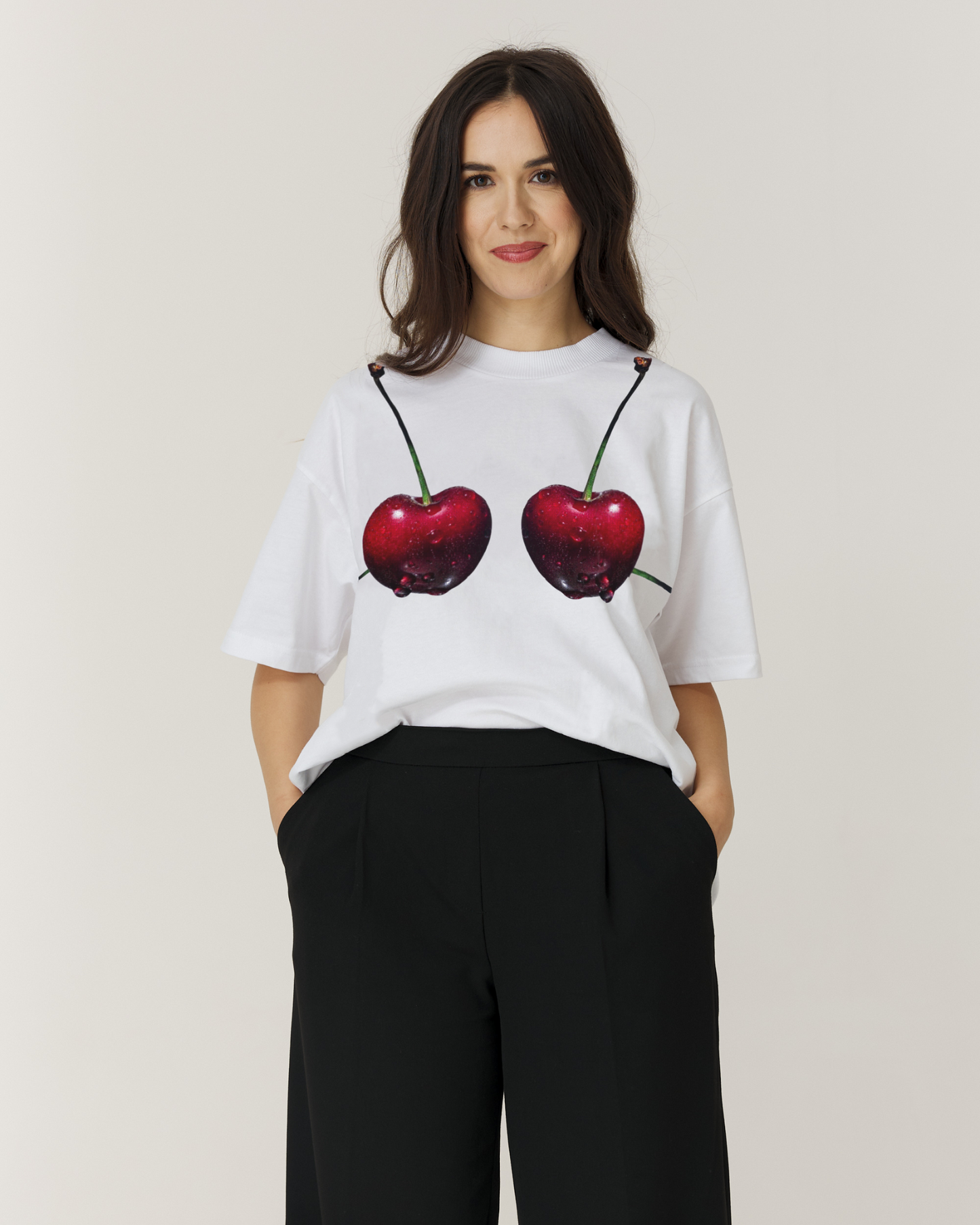 Tricou damă premium "Mystery Cherries"