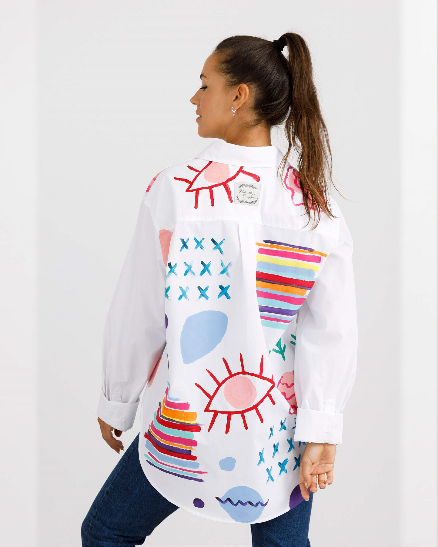 Women's open back shirt "Joy"