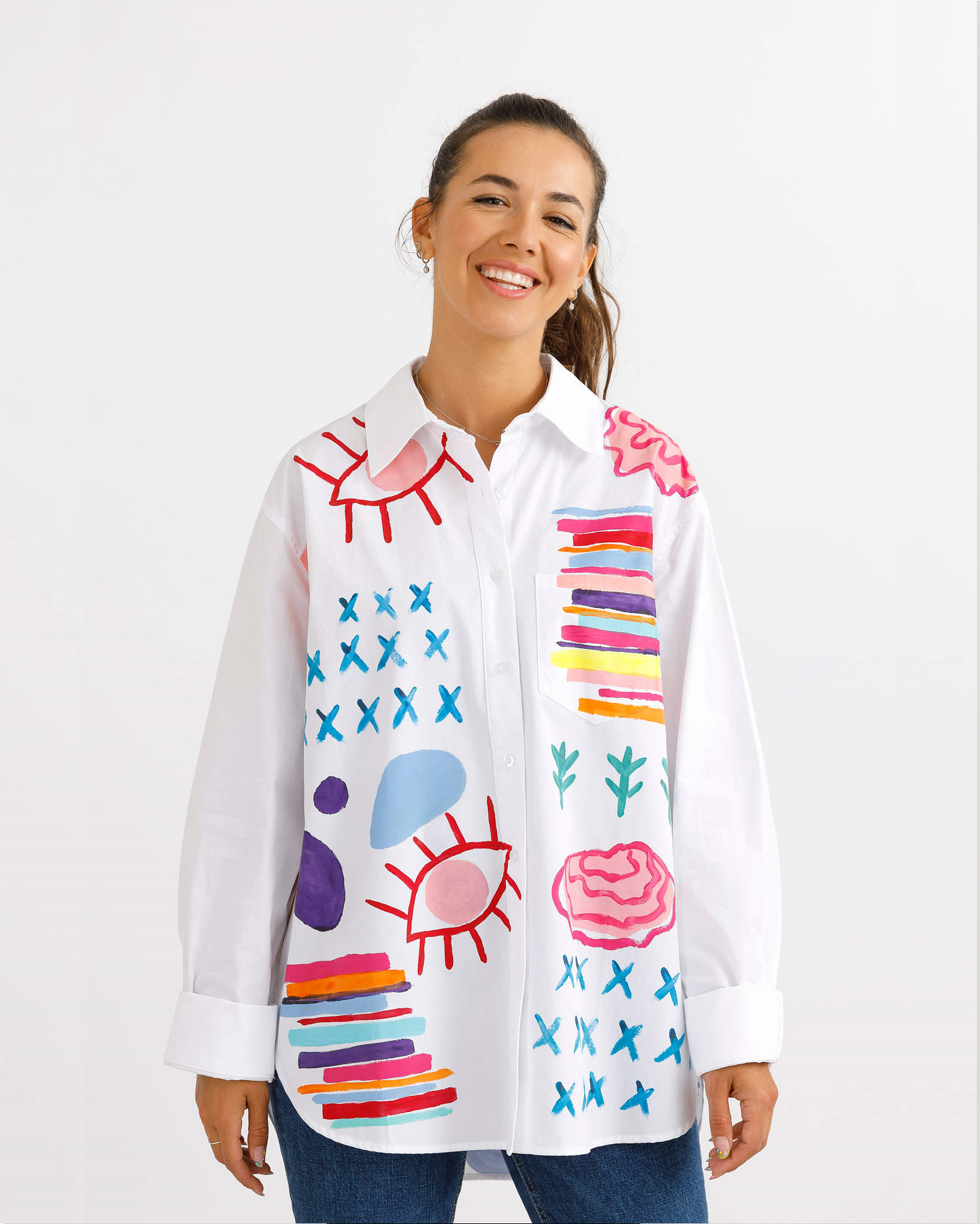 Women's open back shirt "Joy"