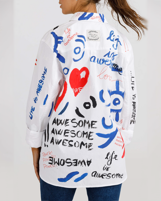 Women's open back shirt "Joy"