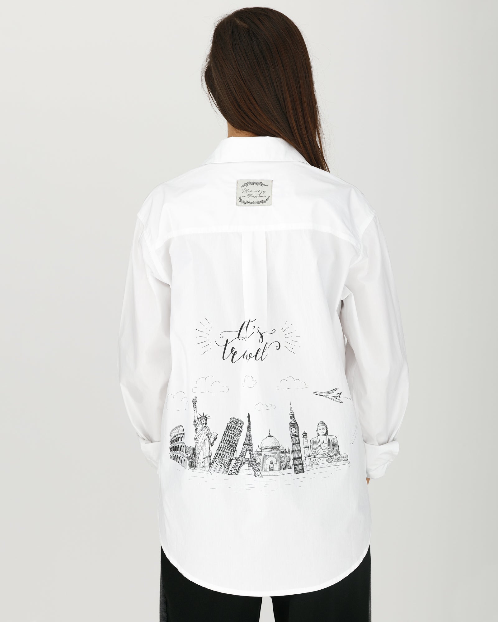 Prince shirt "Let's travel" travel motif