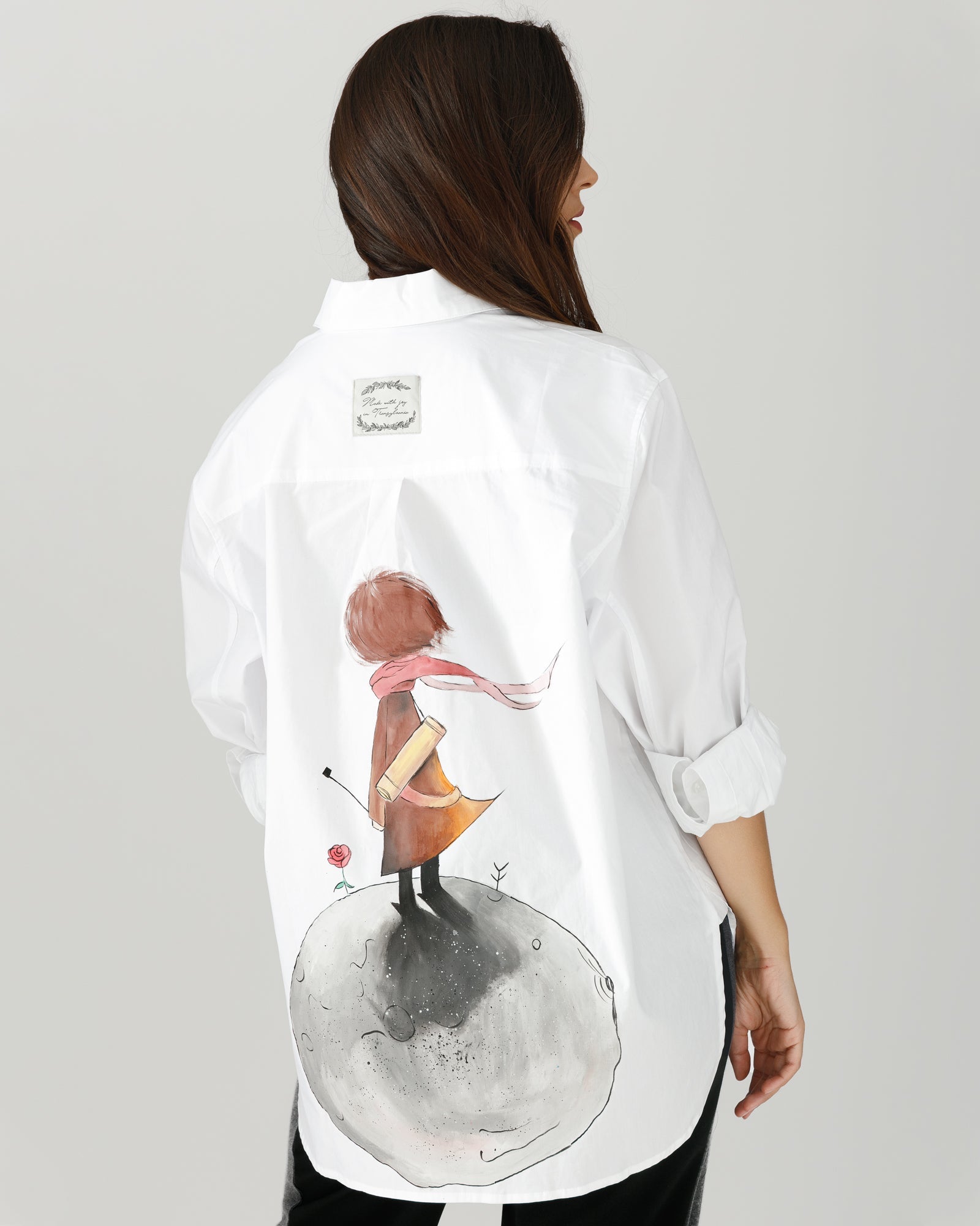 Hand-painted "The Little Prince" women's shirt