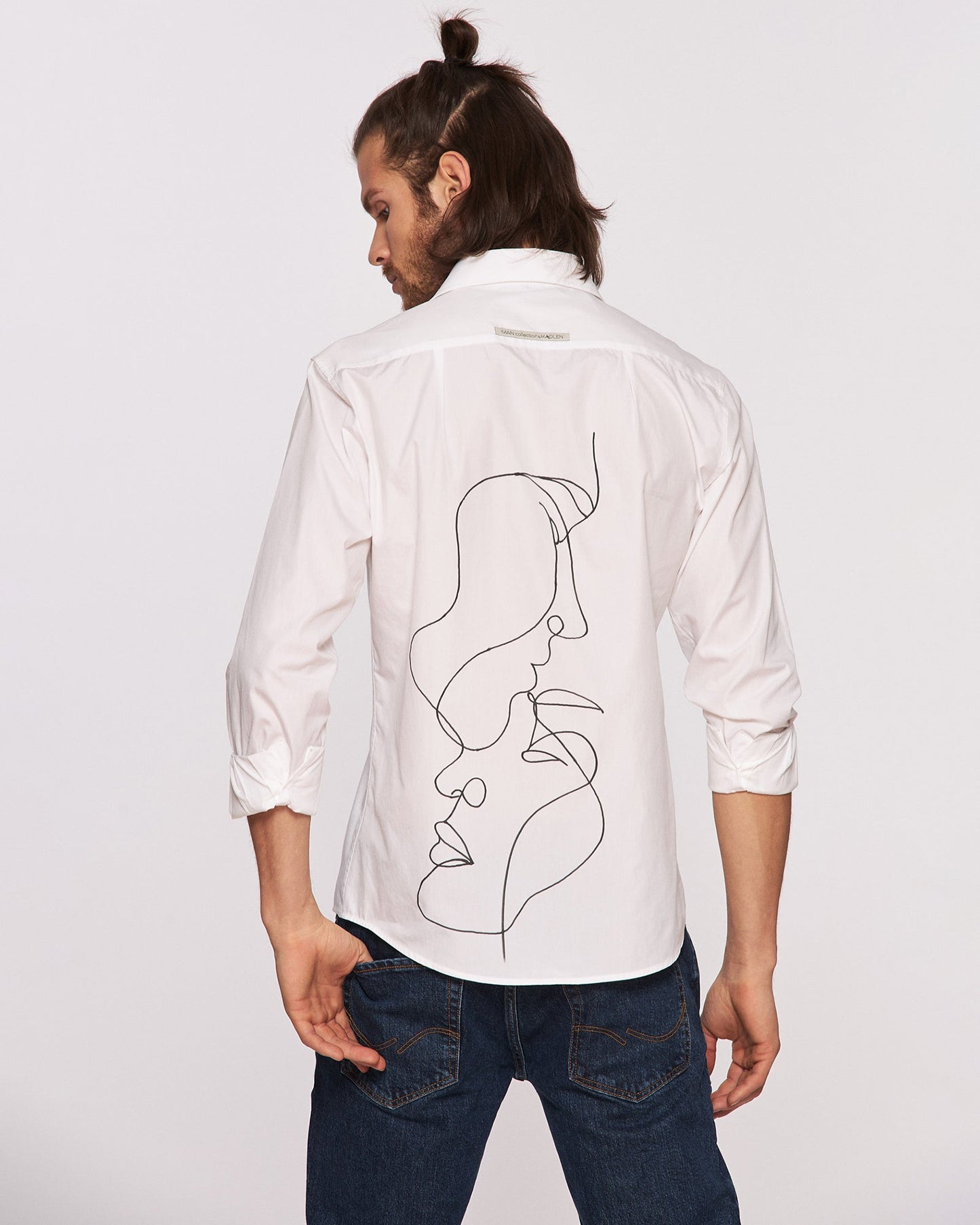 Cămașă bărbați pictată manual ’’Whom I Love’’