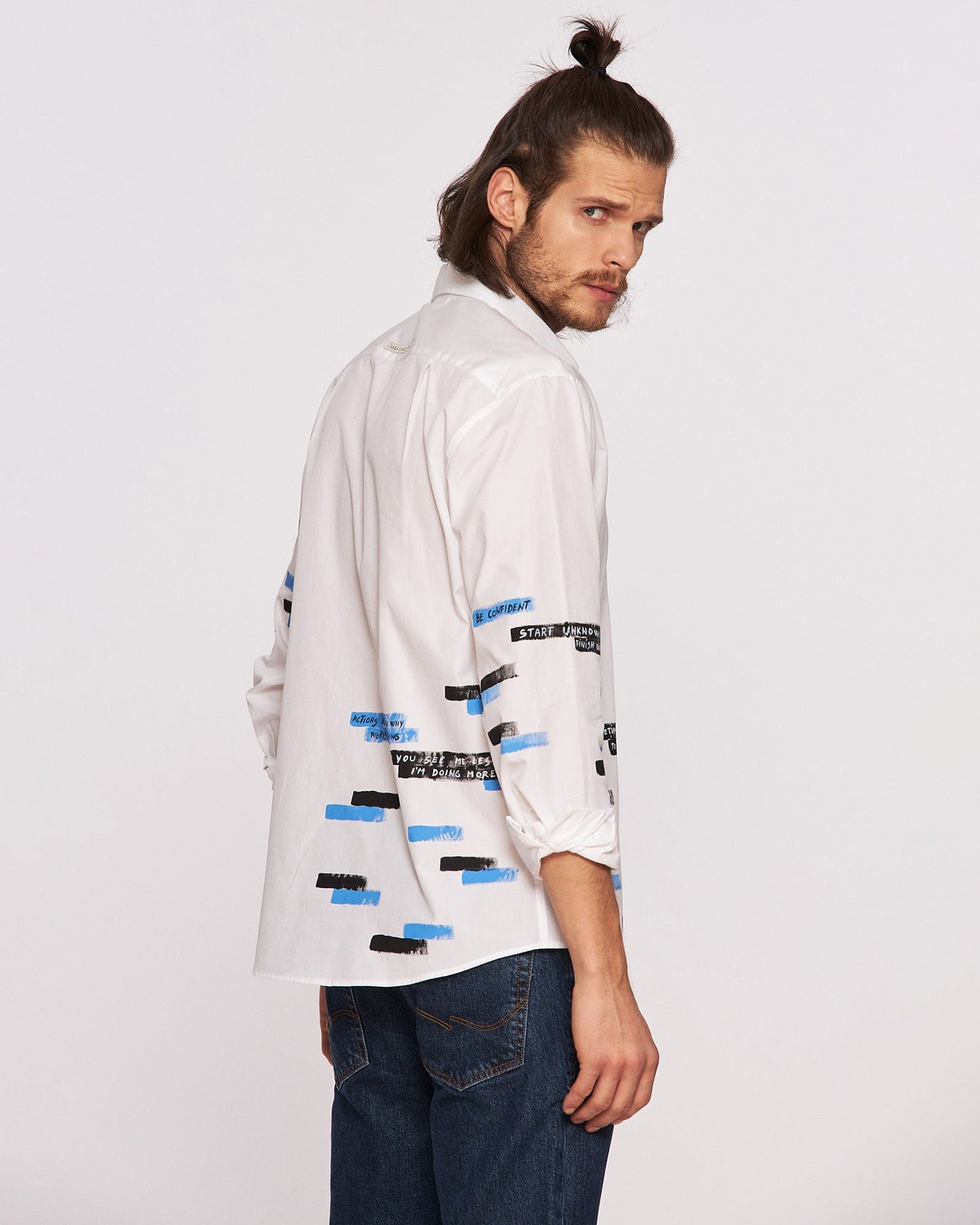 "Life is Ecstasy" Hand Painted Men's Shirt