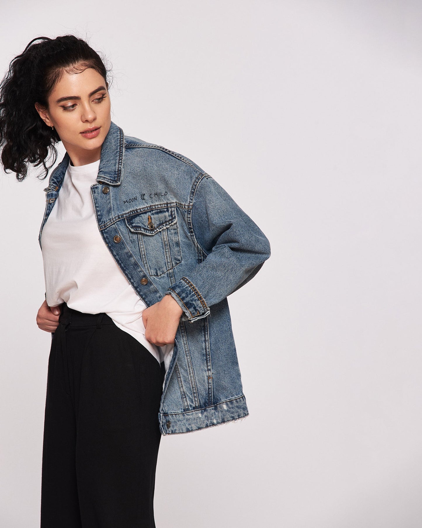 "True Love" Denim Jacket